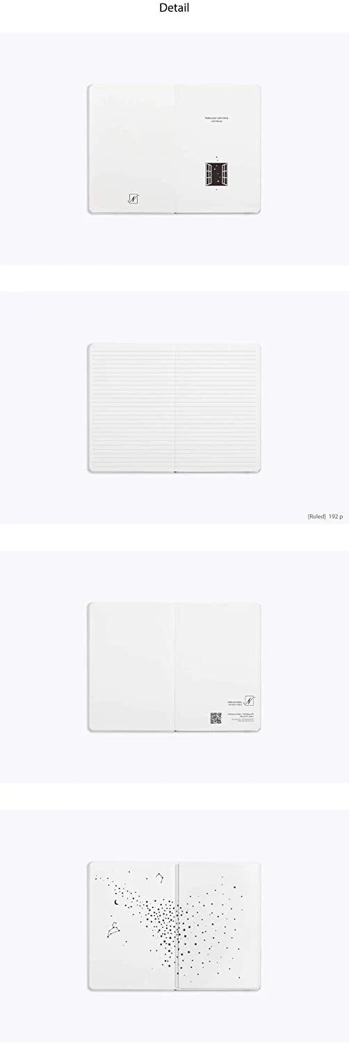 Nebula by Colorverse A5 Notebook in Snow White Ruled - Image 5
