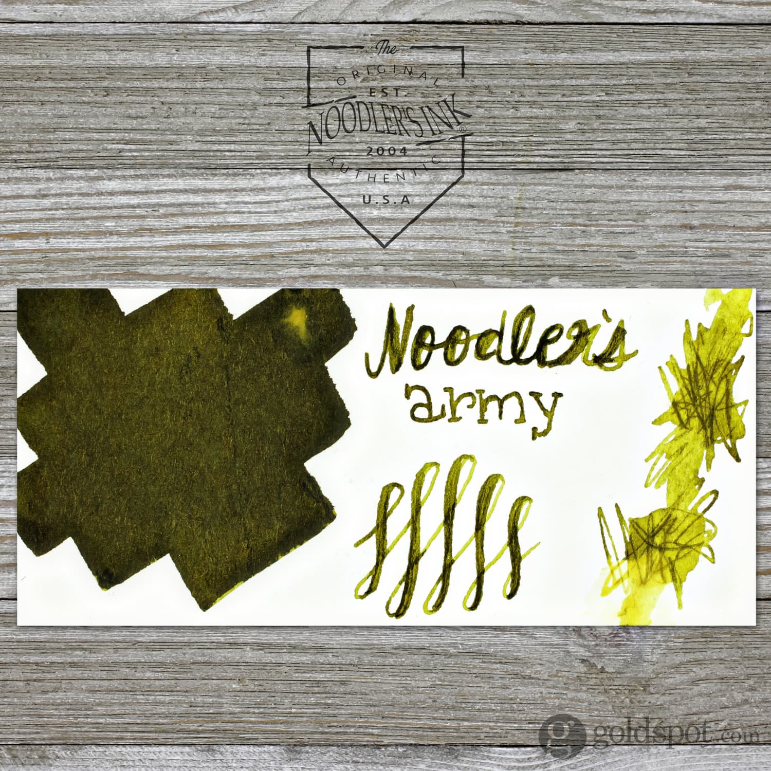 Noodler's Army Green Fountain Pen Ink - 3oz Bottle - Image 2