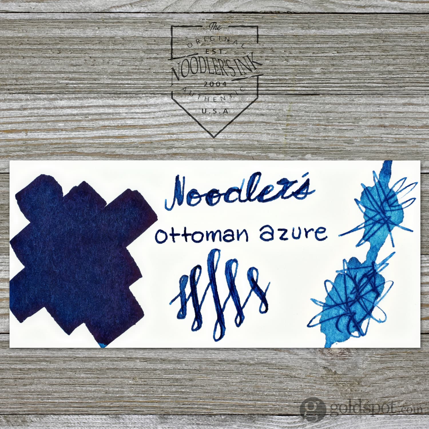 Noodler's Azure Fountain Pen Ink - 3oz Bottle - Image 2