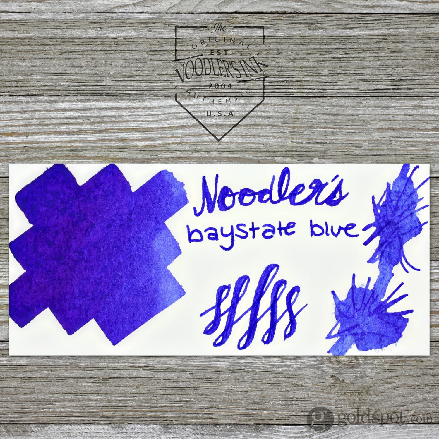 Noodler's Baystate Blue Fountain Pen Ink with Free Pen - Image 2