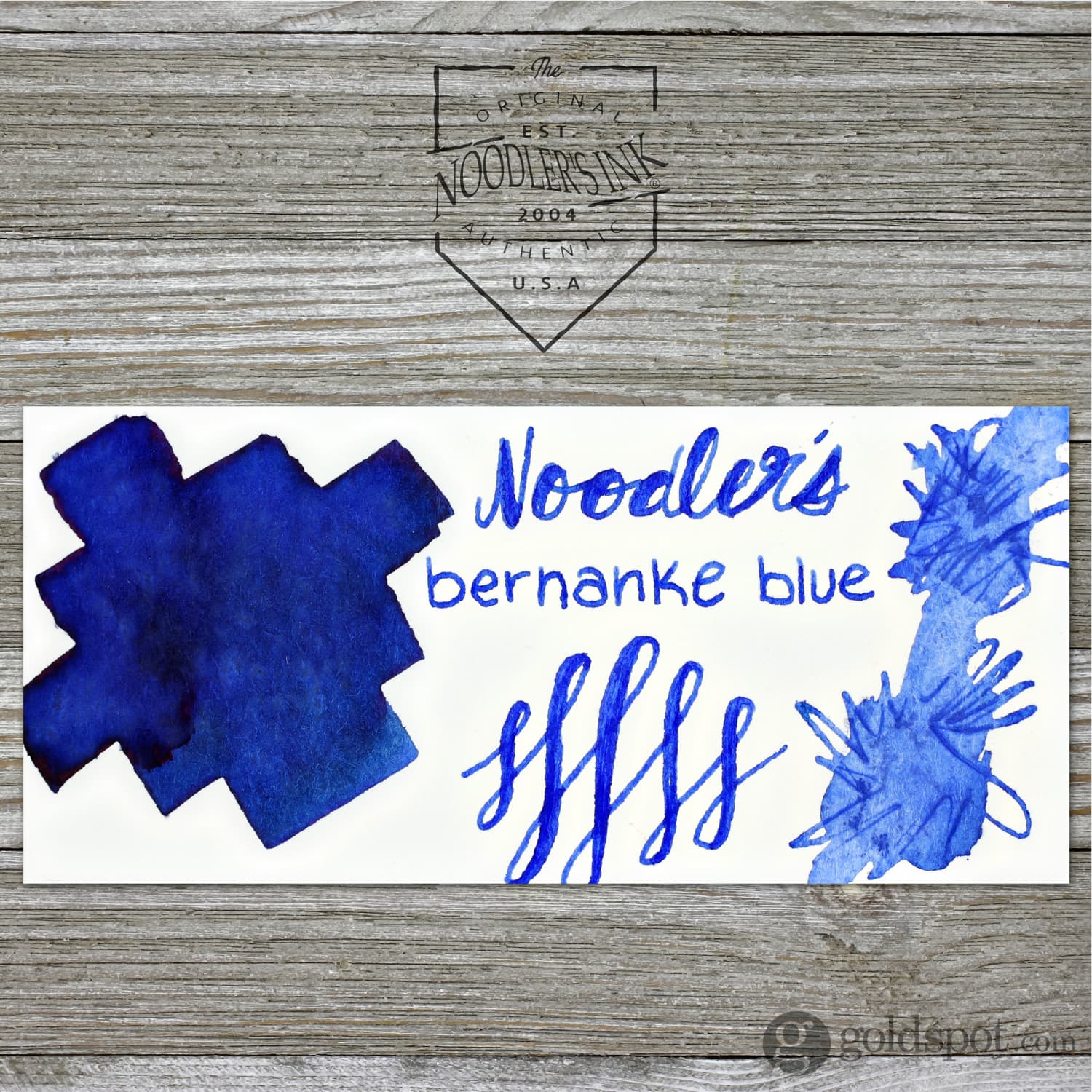 Noodler's Bernanke Blue Fountain Pen Ink - 3oz Bottle - Image 2