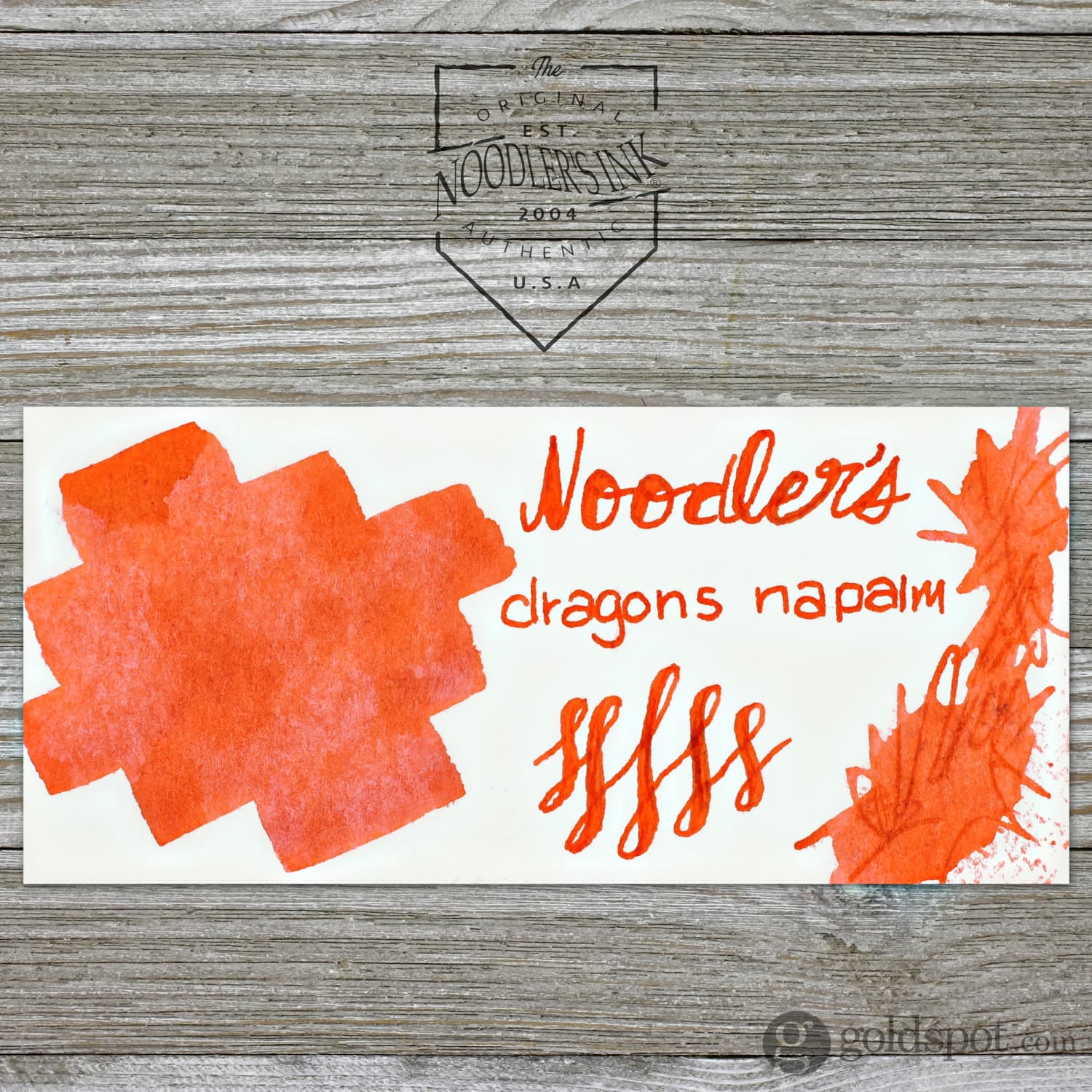 Noodler's Dragon Napalm Red Fountain Pen Ink - Image 2