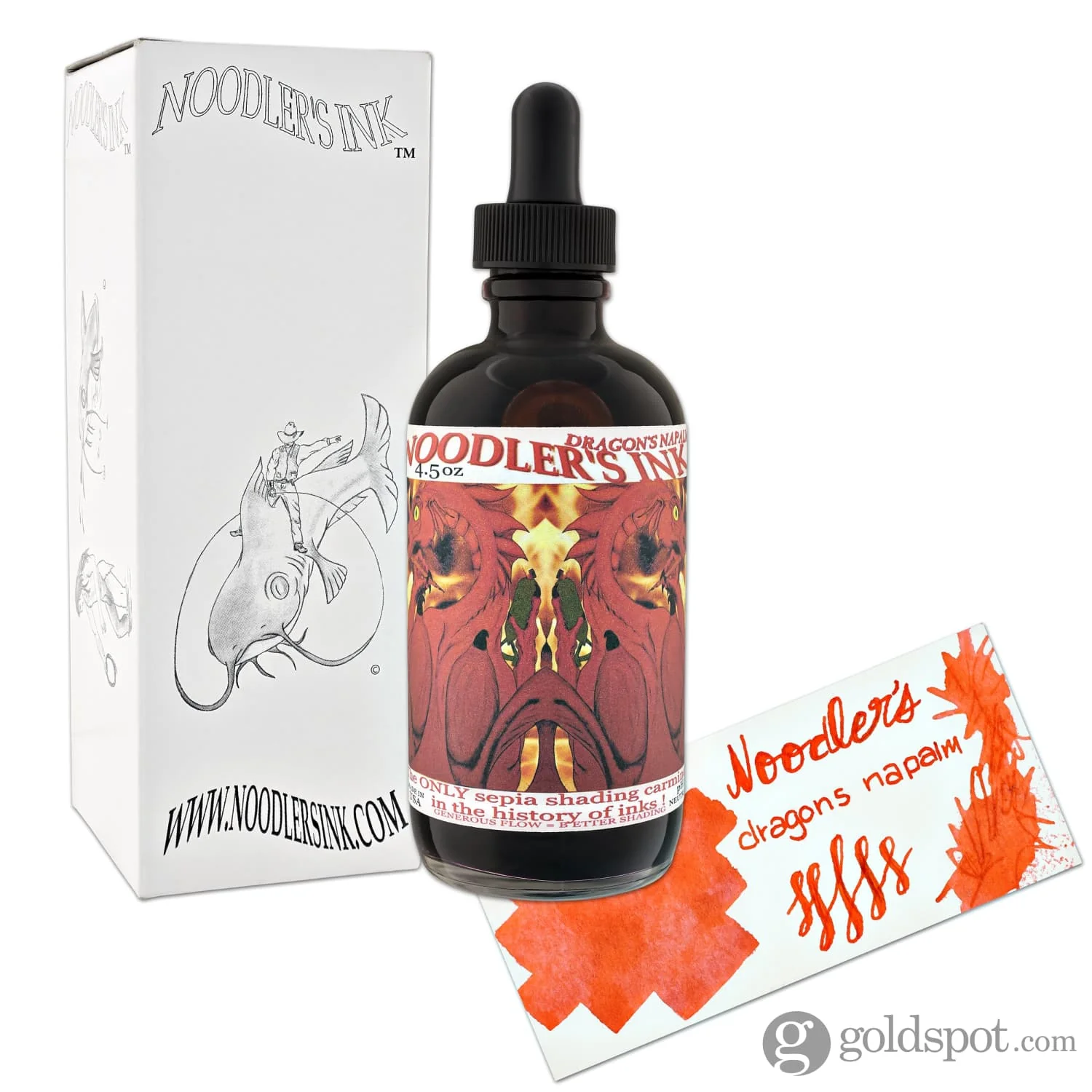 Noodler's Dragon Napalm Red Fountain Pen Ink - Image 5