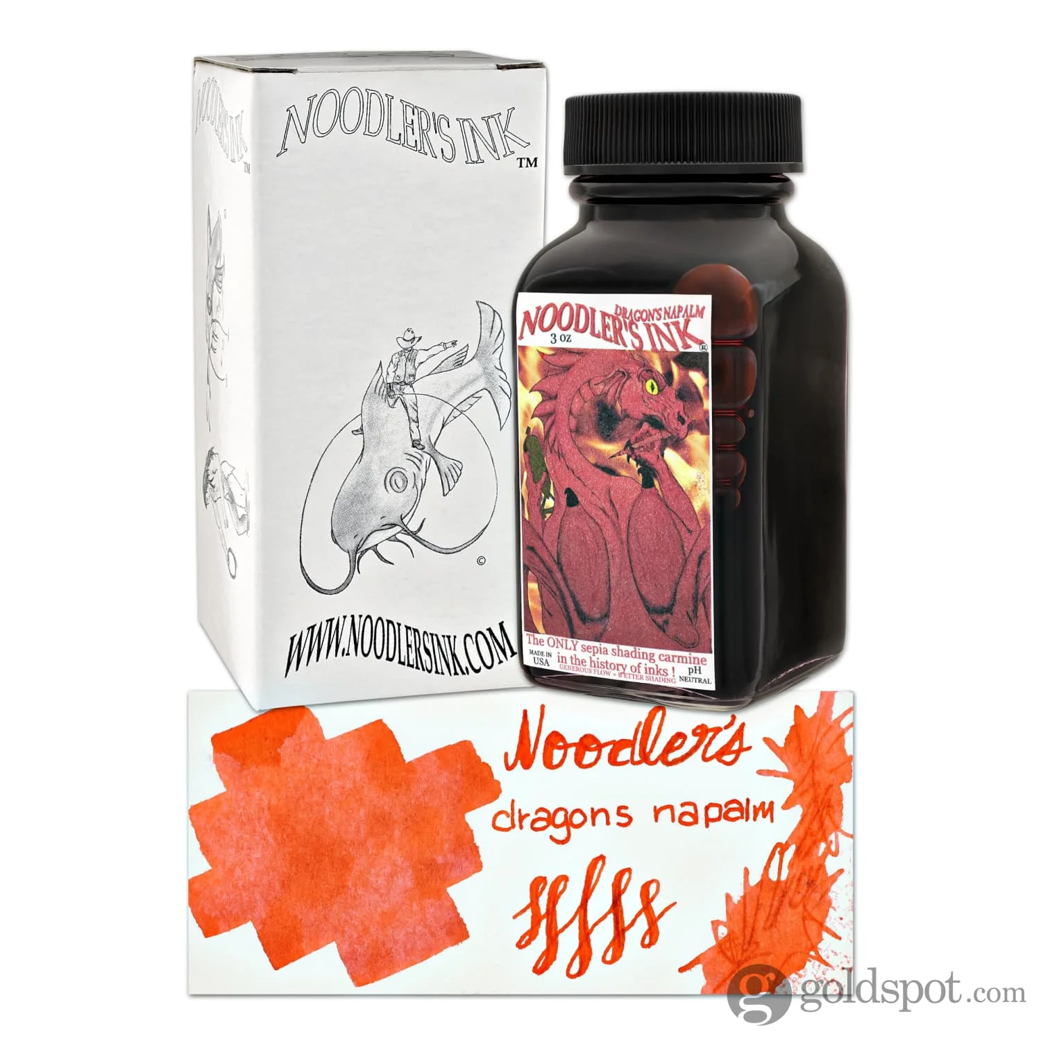 Noodler's Dragon Napalm Red Fountain Pen Ink - Image 6