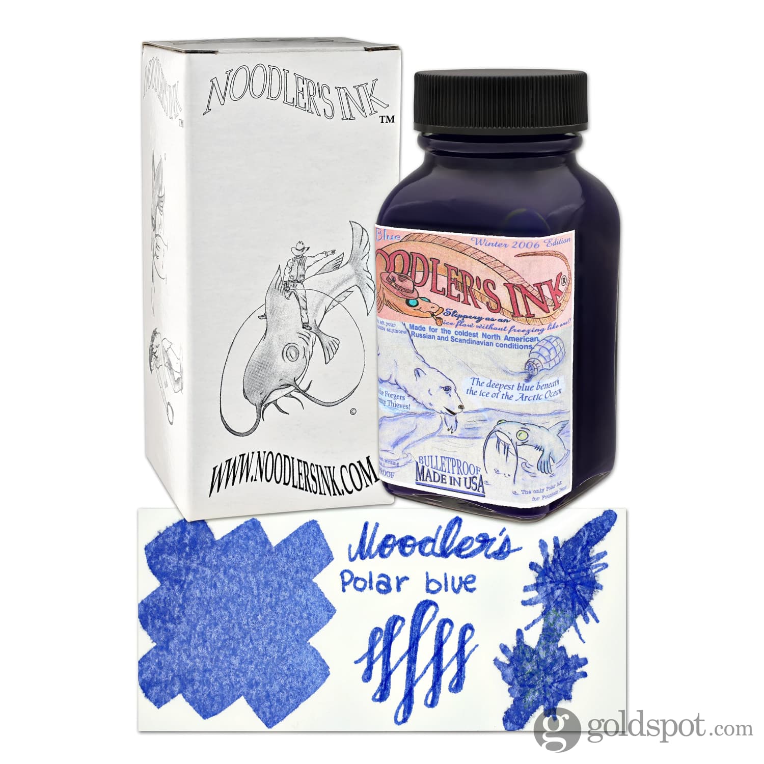 Noodler's Eternal Polar Blue Fountain Pen Ink - Image 6