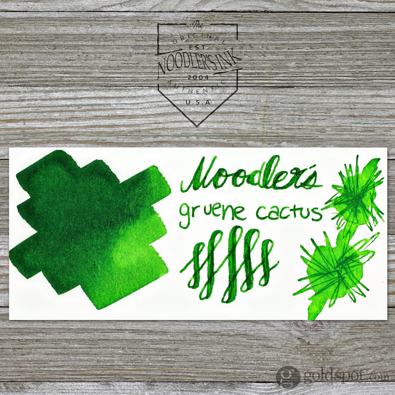 Noodler's Gruene Cactus Fountain Pen Ink - 3oz Bottle - Image 2