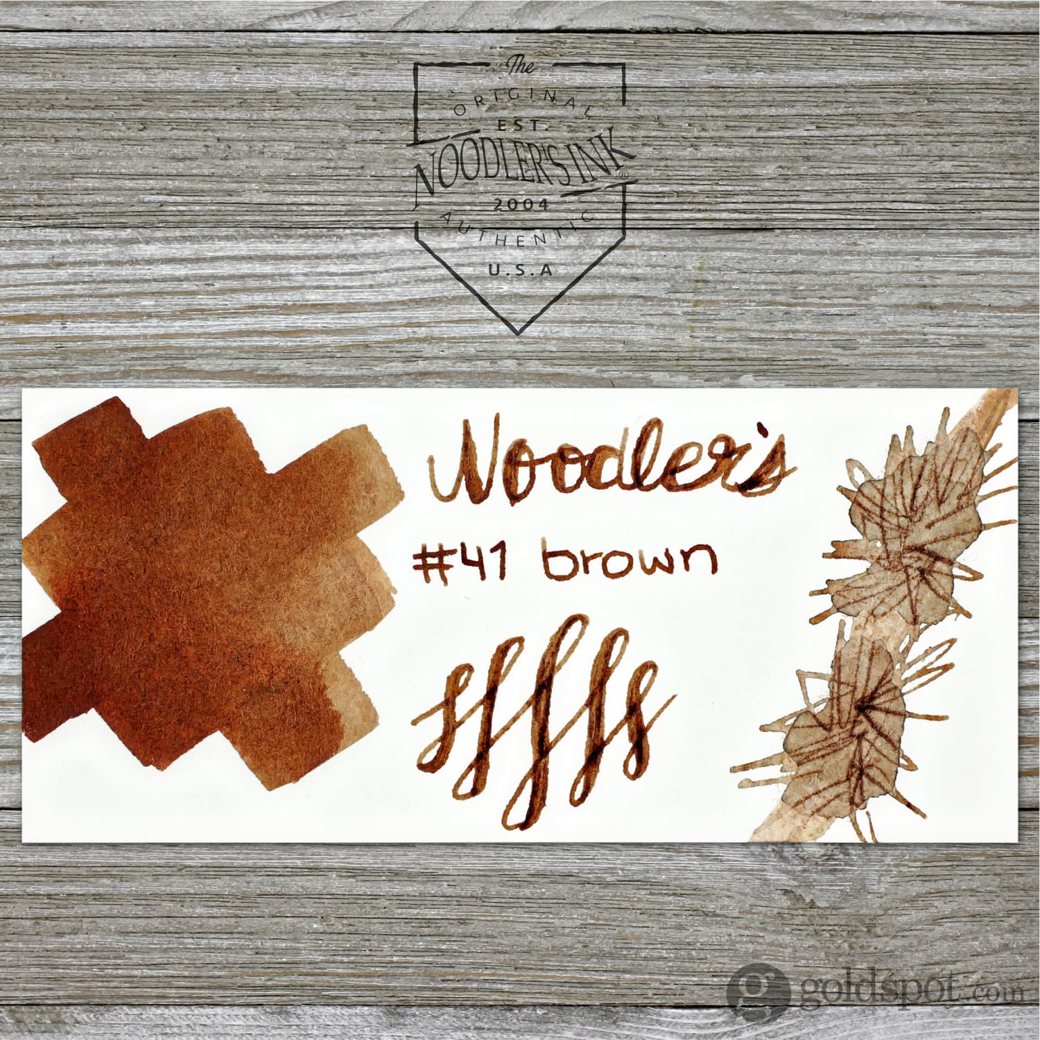 Noodler's Ink 41 Brown Fountain Pen Ink - 3oz Bottle - Image 2
