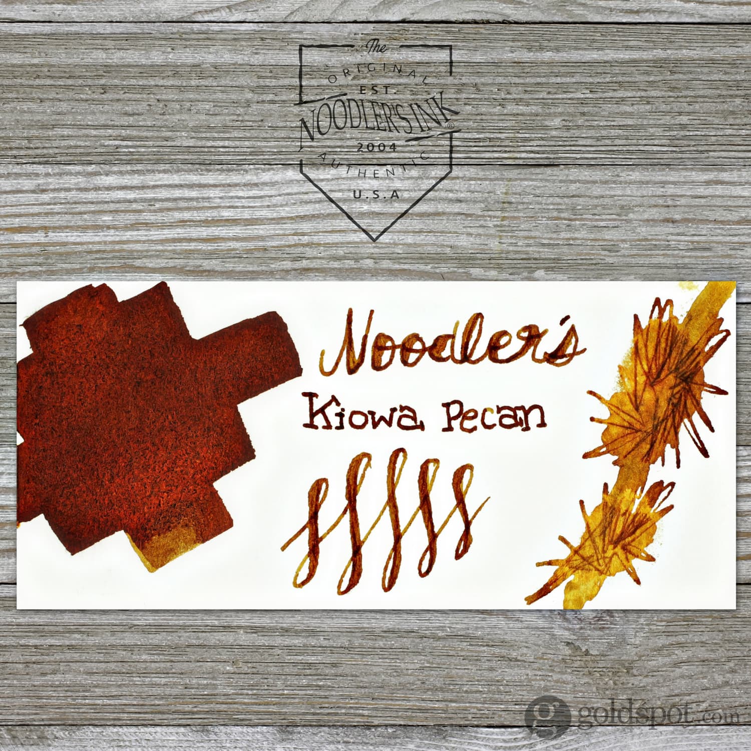 Noodler's Kiowa Pecan Brown Fountain Pen Ink - 3oz Bottle - Image 3