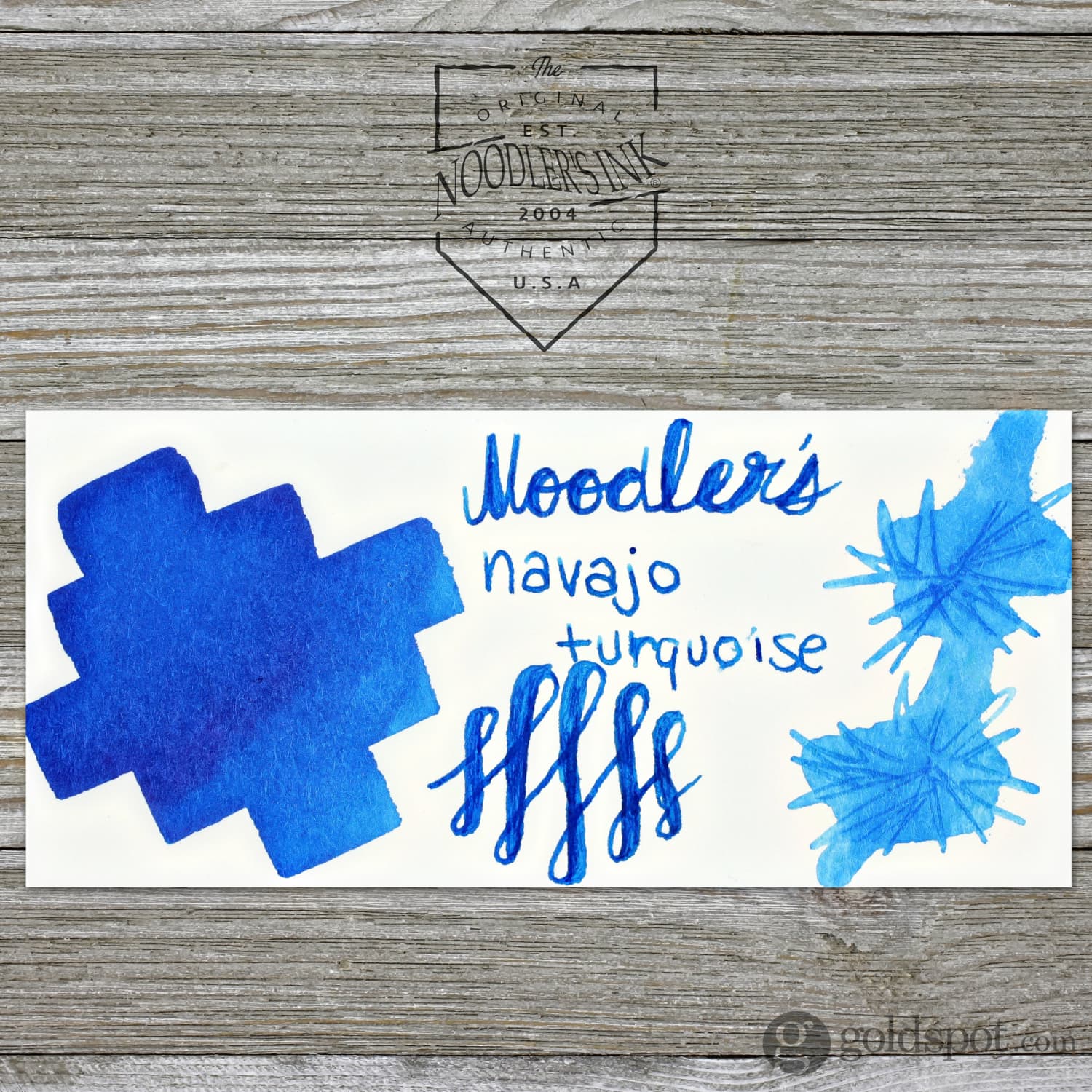 Noodler's Navajo Turquoise Fountain Pen Ink - 3oz Bottle - Image 2