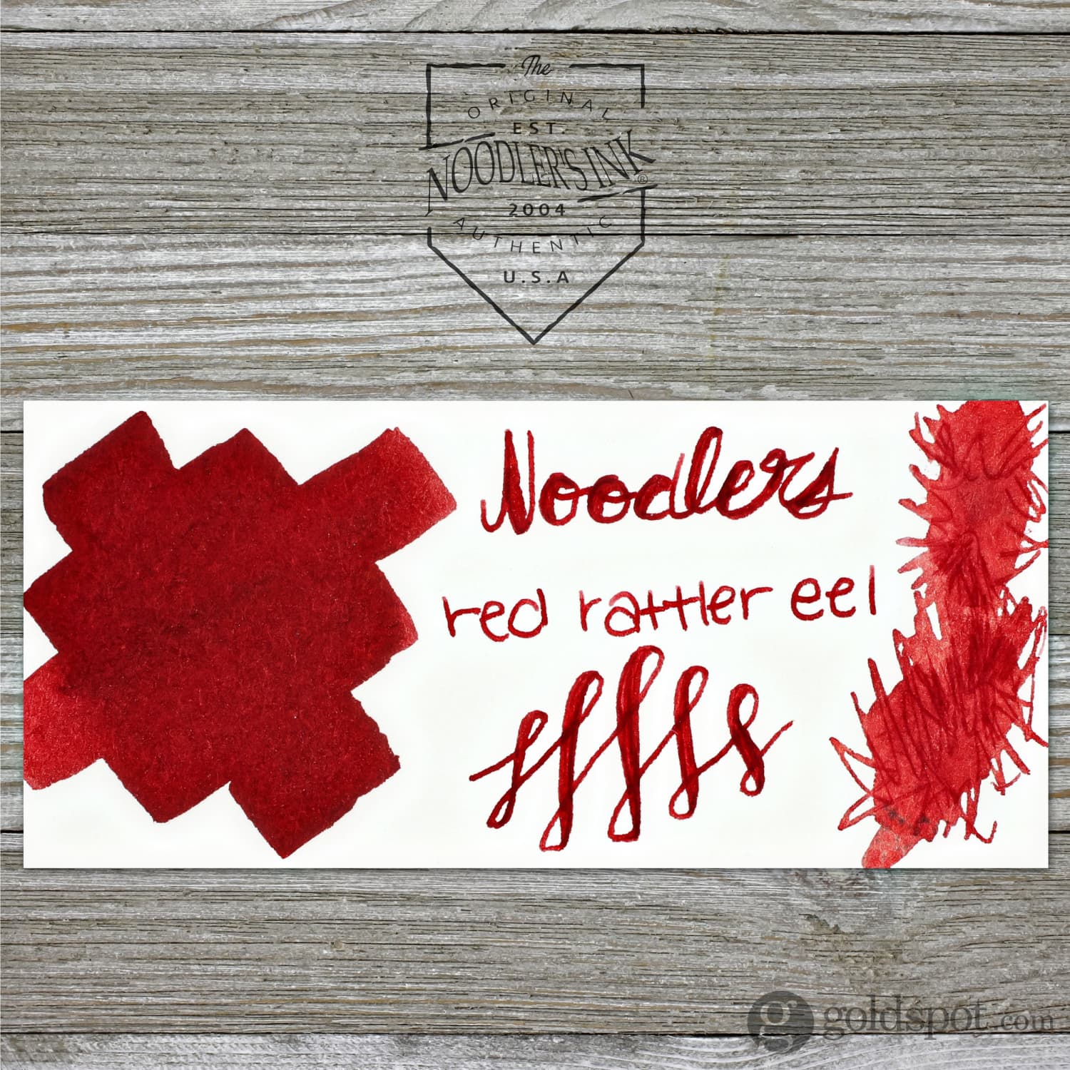 Noodler's Rattler Red Eel Fountain Pen Ink - 3oz Bottle - Image 2