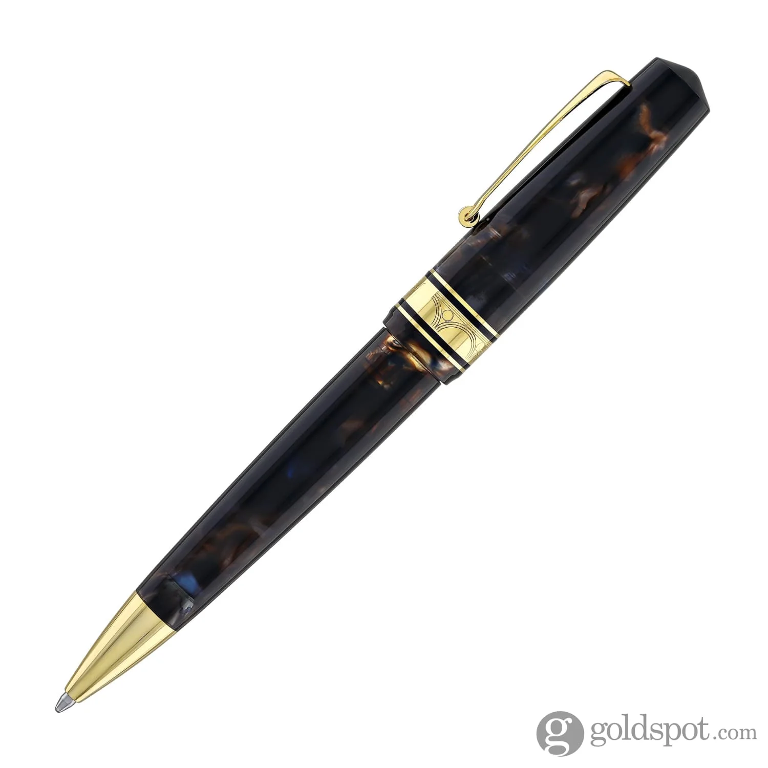Omas Bologna Ballpoint Pen in Galassia with Gold Trim - Image 3