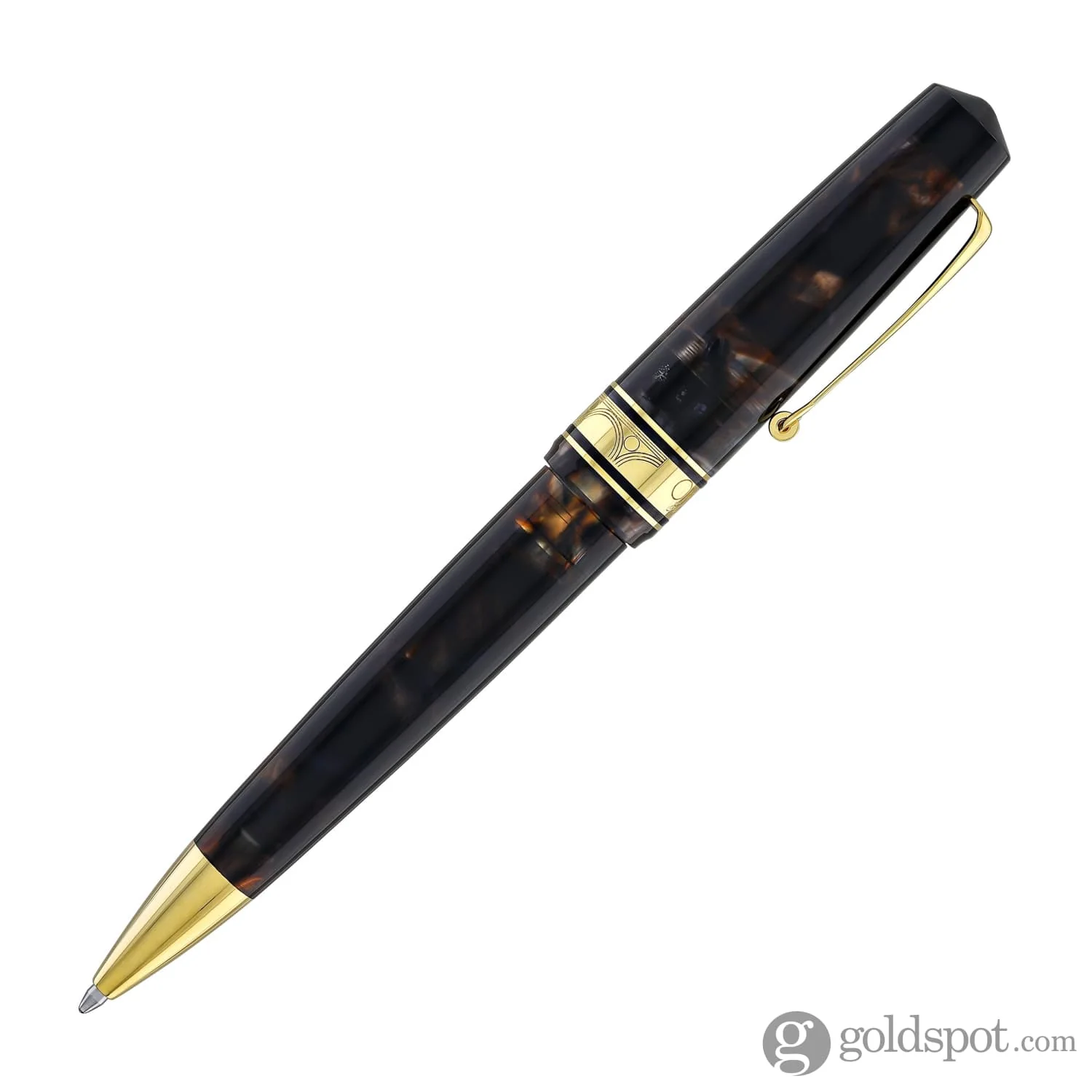 Omas Bologna Ballpoint Pen in Galassia with Gold Trim - Image 4
