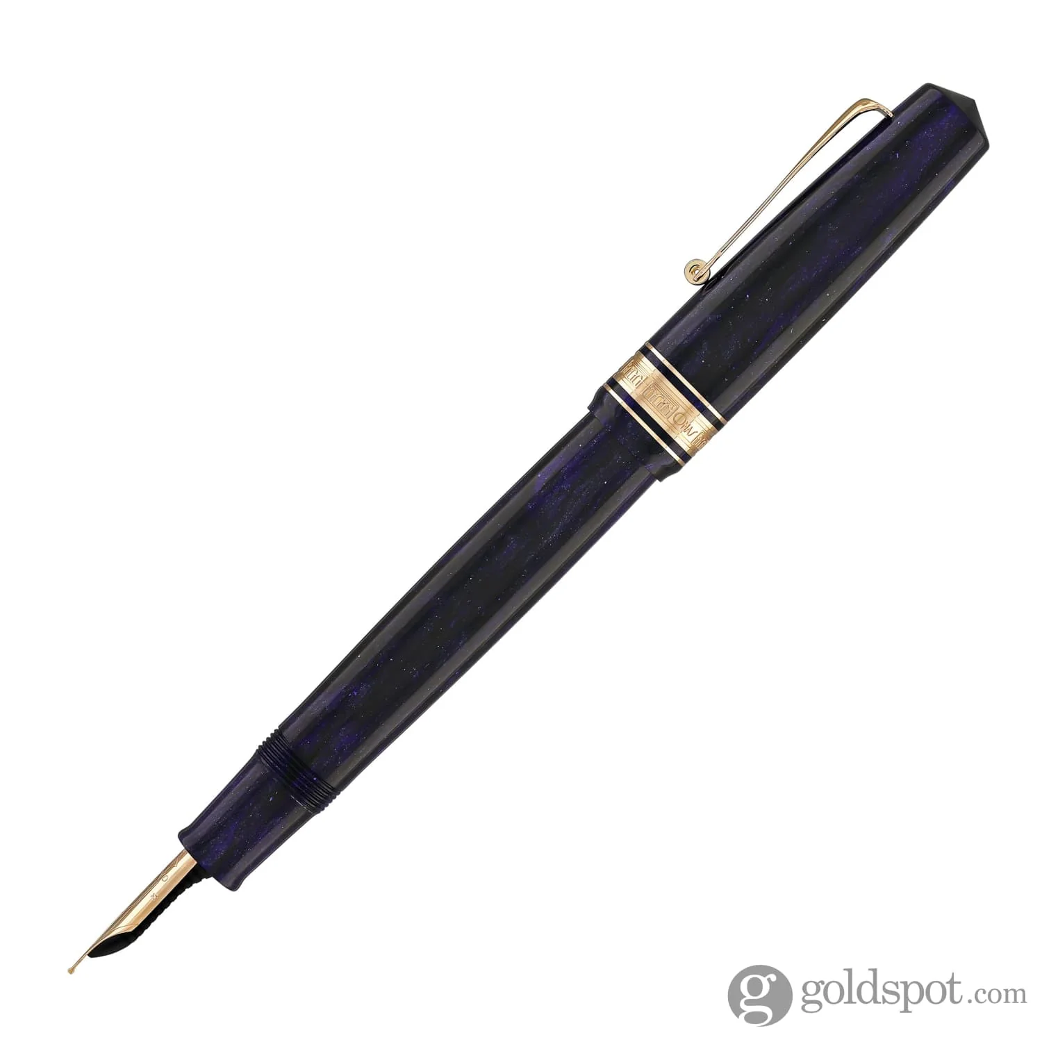 Omas Bologna Fountain Pen in Ametista Profondo (Deep Amethyst) with Rose Gold Trim - Image 3