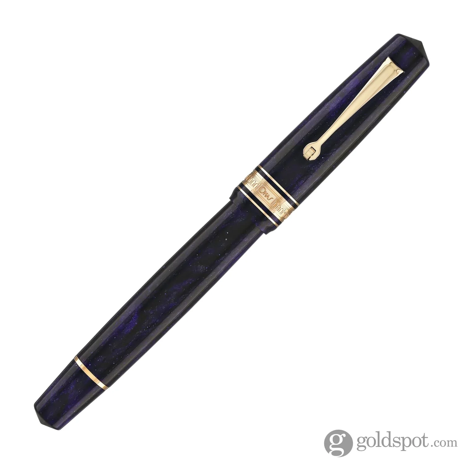 Omas Bologna Fountain Pen in Ametista Profondo (Deep Amethyst) with Rose Gold Trim - Image 4