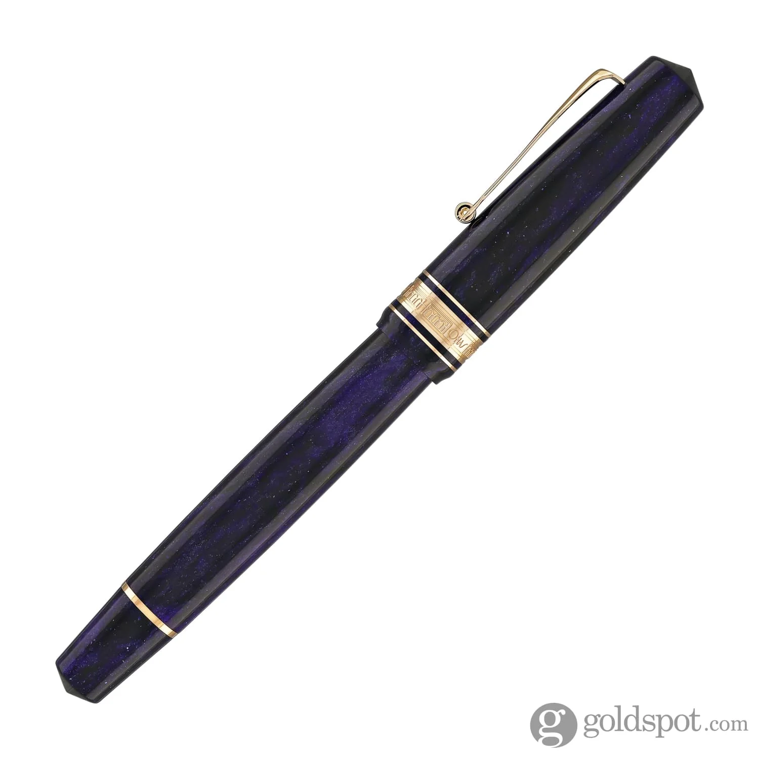 Omas Bologna Fountain Pen in Ametista Profondo (Deep Amethyst) with Rose Gold Trim - Image 5