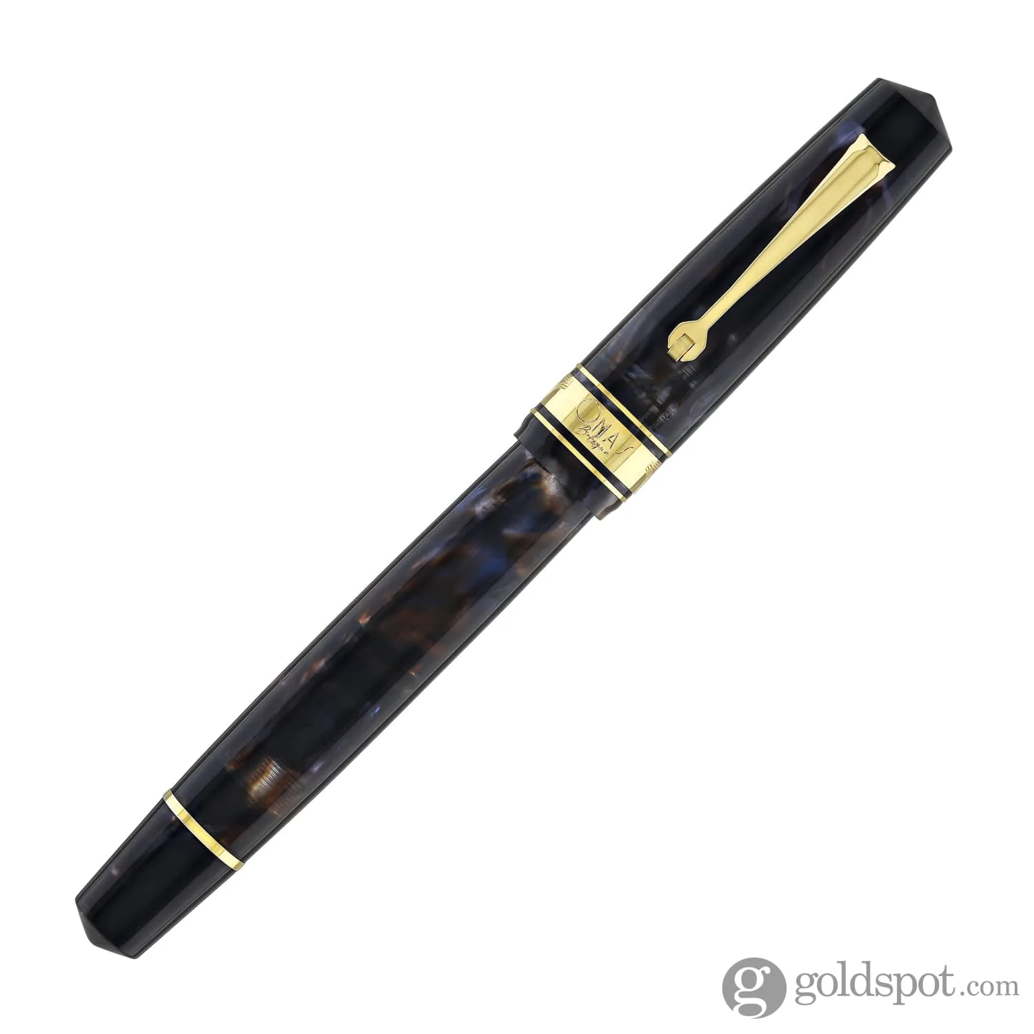 Omas Bologna Fountain Pen in Galassia with Gold Trim - Image 2