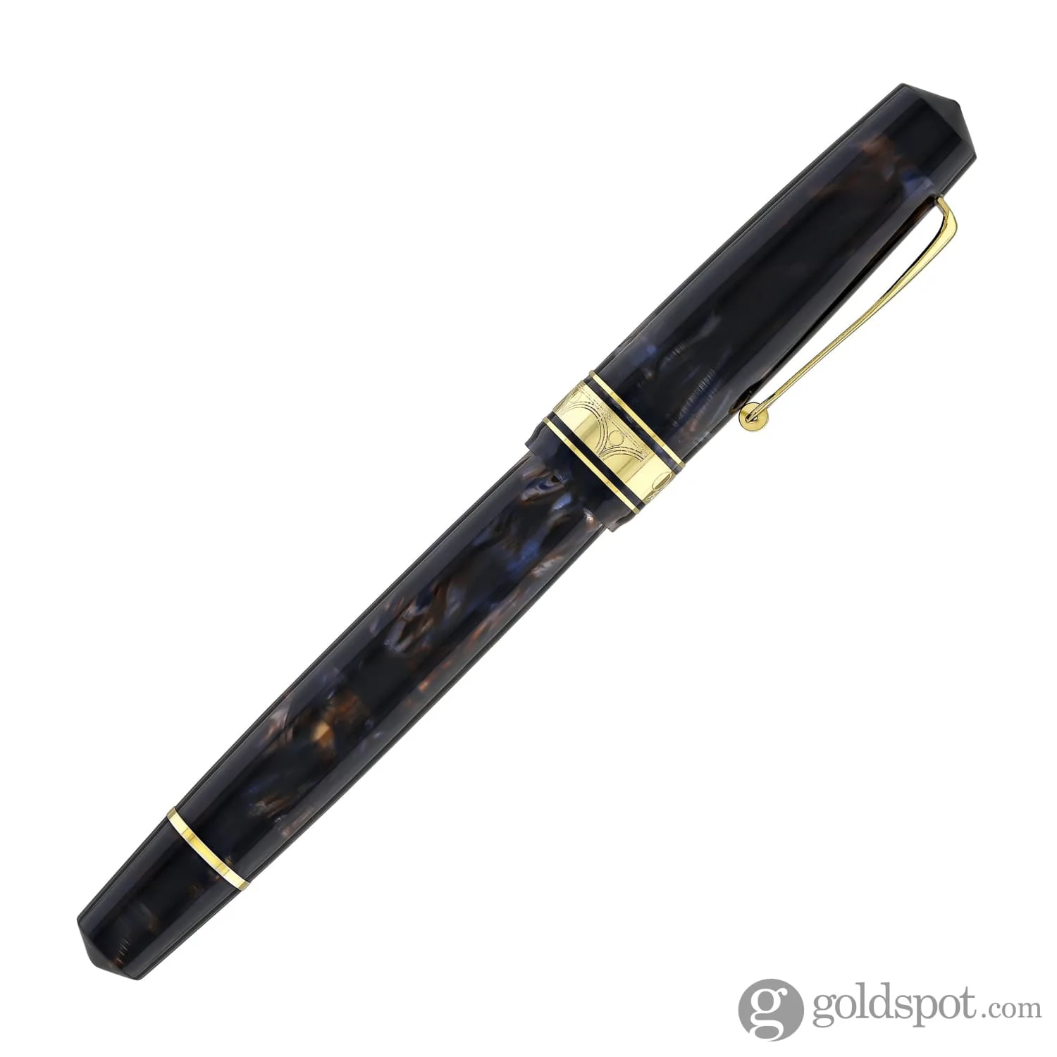 Omas Bologna Rollerball Pen in Galassia with Gold Trim - Image 6