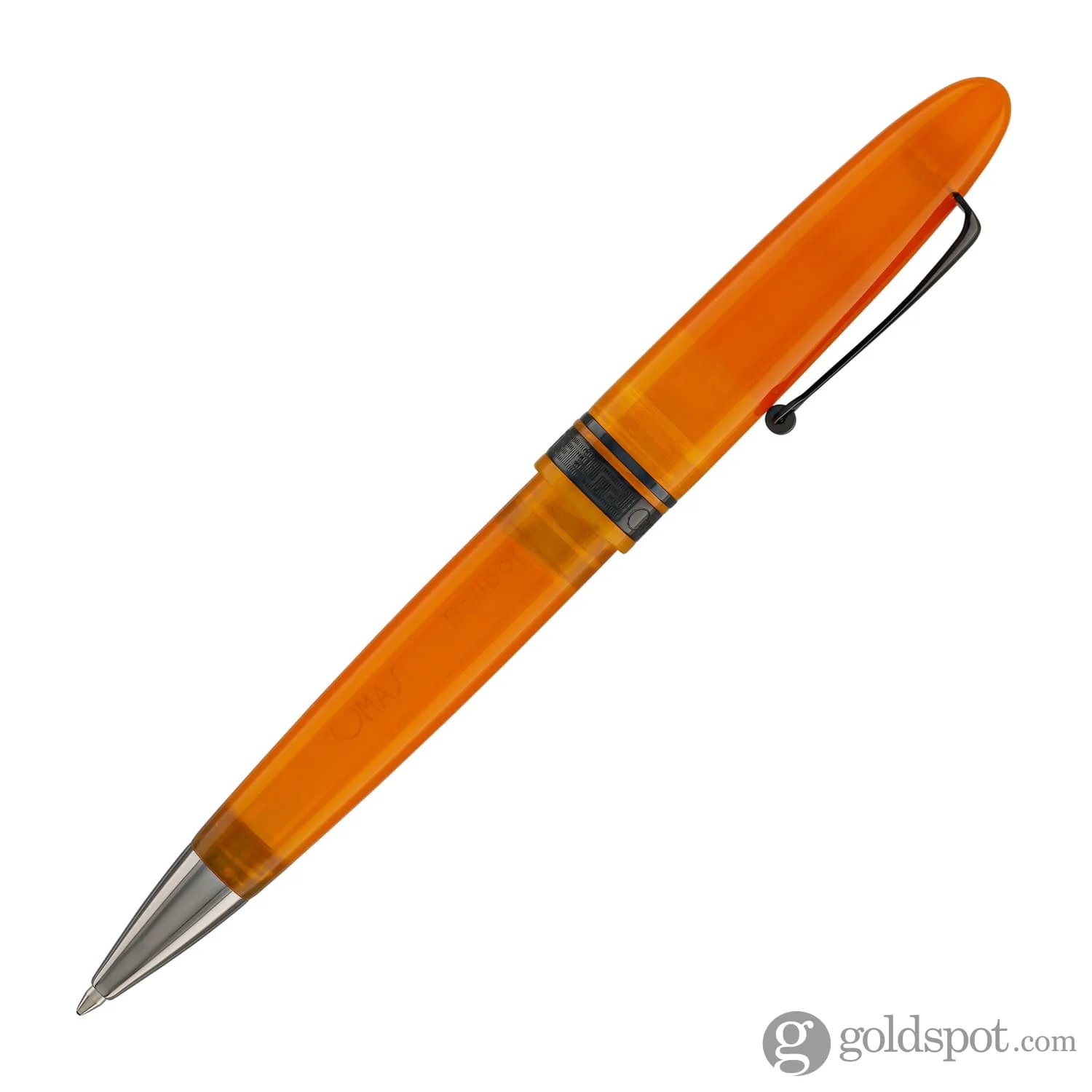Omas Ogiva Ballpoint Pen in Arancione with Black Trim - Image 4
