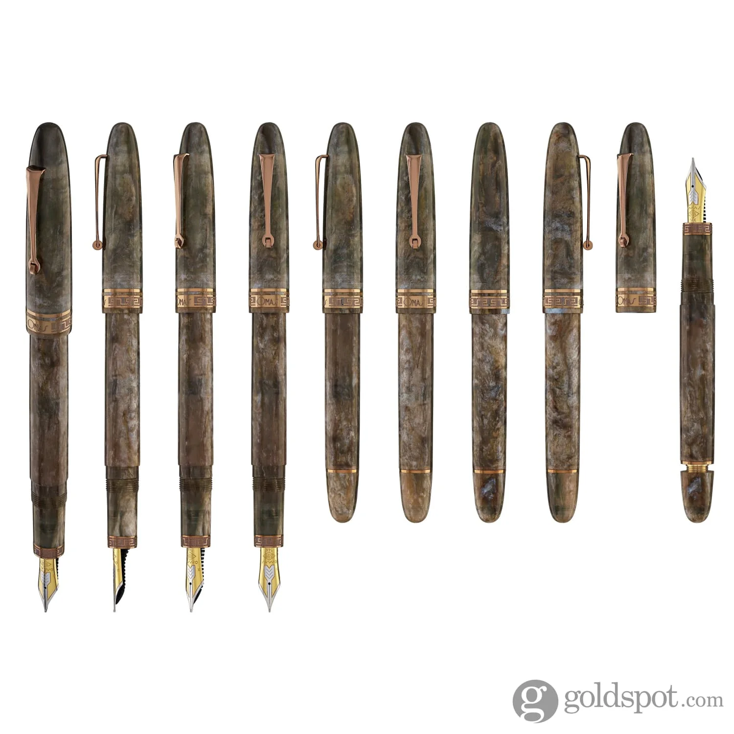 Omas Ogiva Cocktail Series Fountain Pen in Espresso Martini with Brown Trim - Limited Edition - Image 8