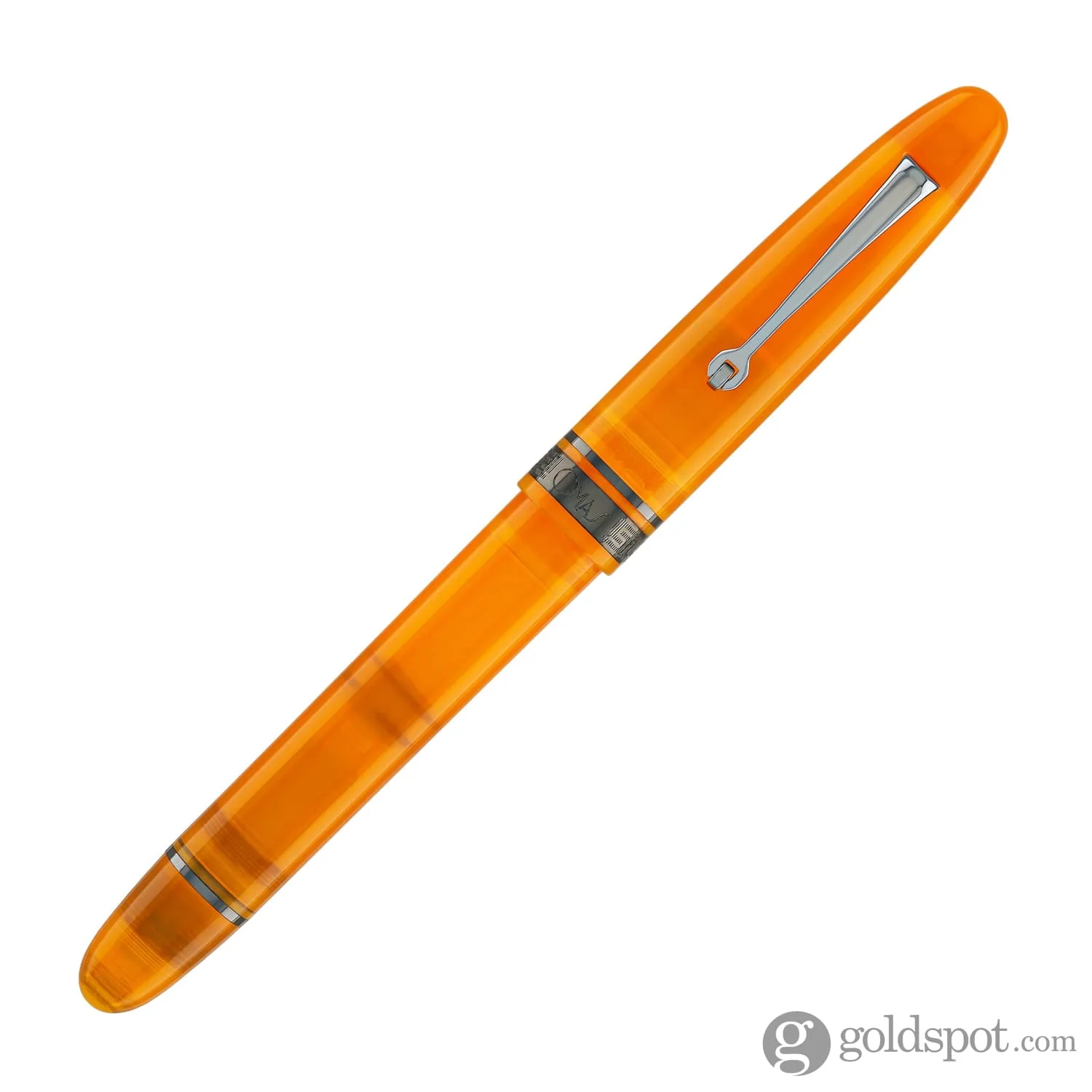 Omas Ogiva Fountain Pen in Arancione with Black Trim - Image 4