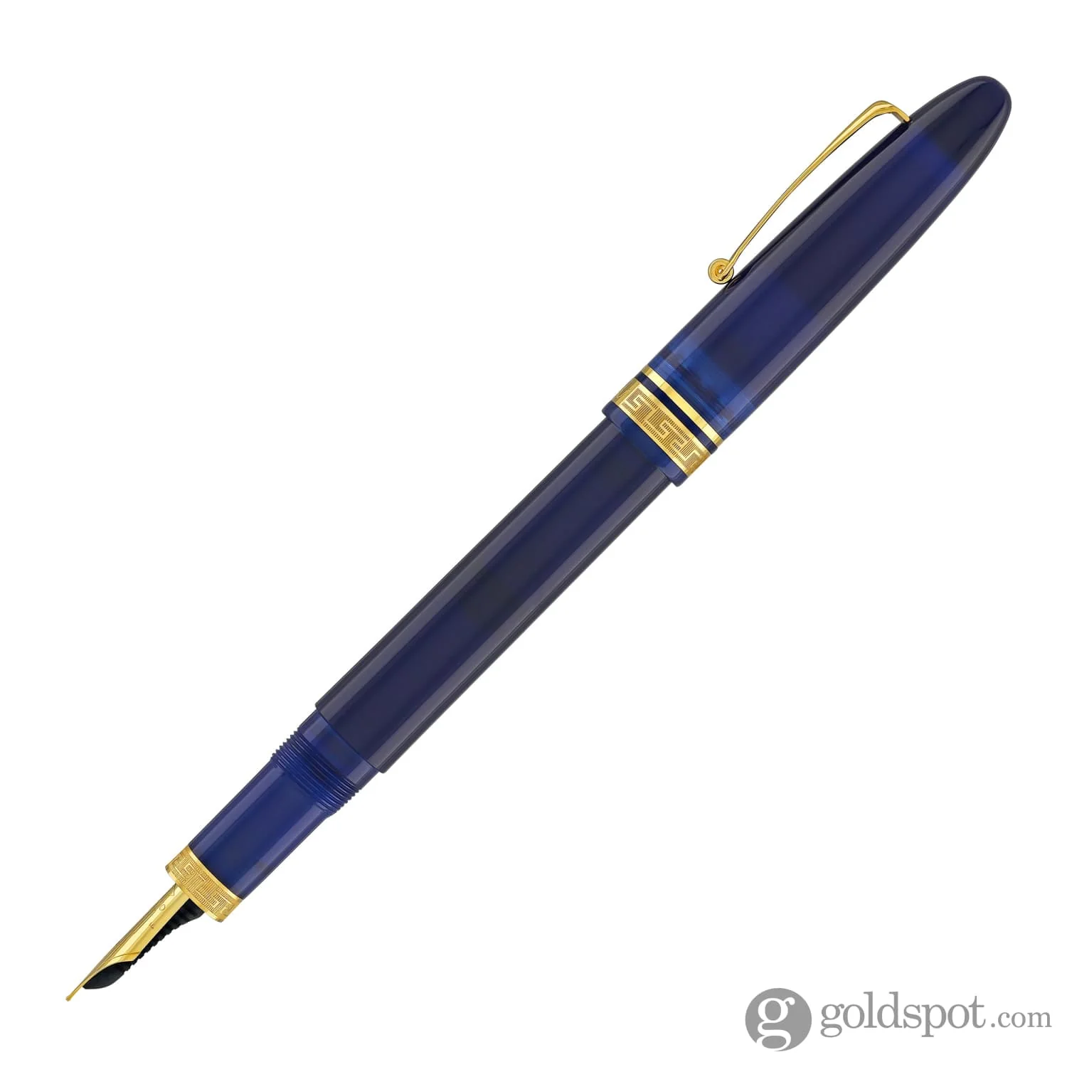 Omas Ogiva Fountain Pen in Blu with Gold Trim - Image 3