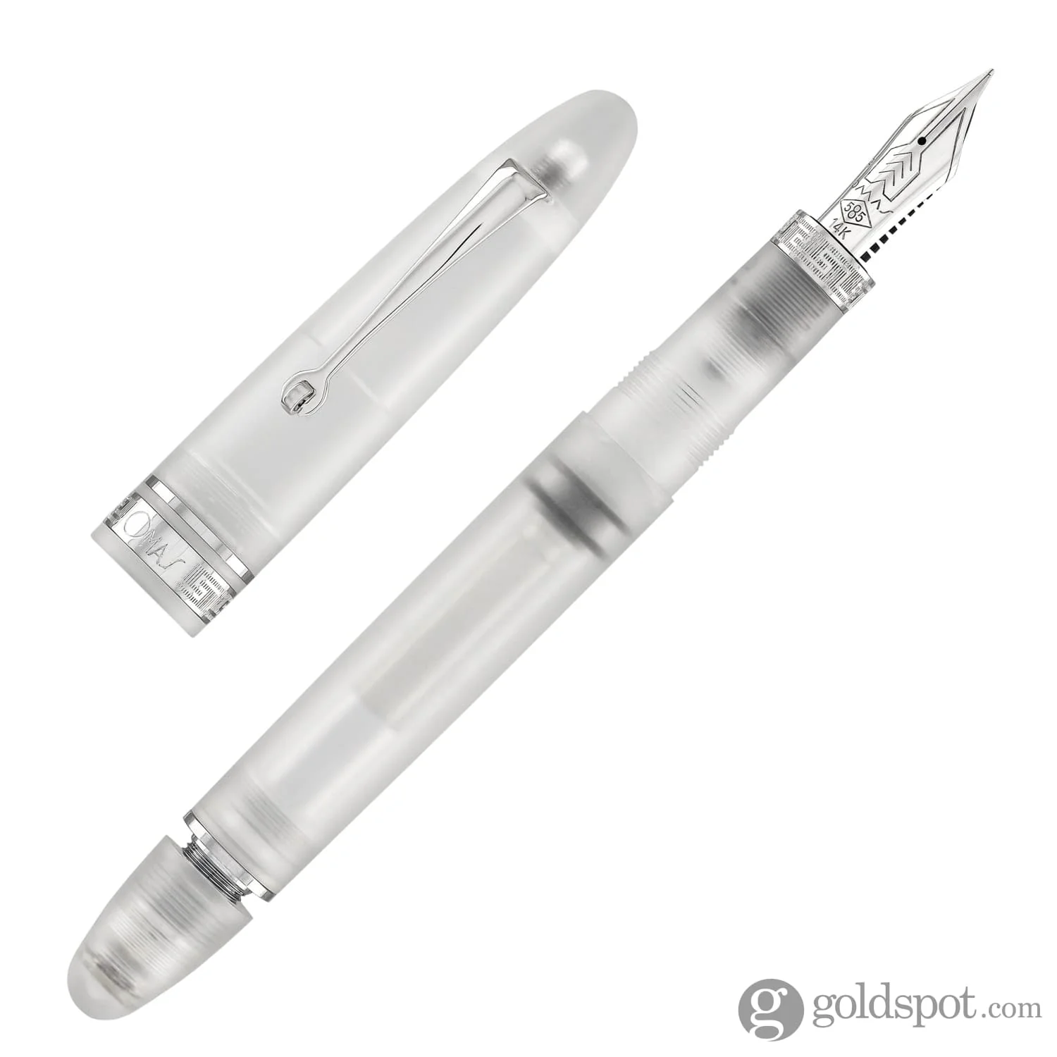 Omas Ogiva Fountain Pen in Frosted Demonstrator - Image 12