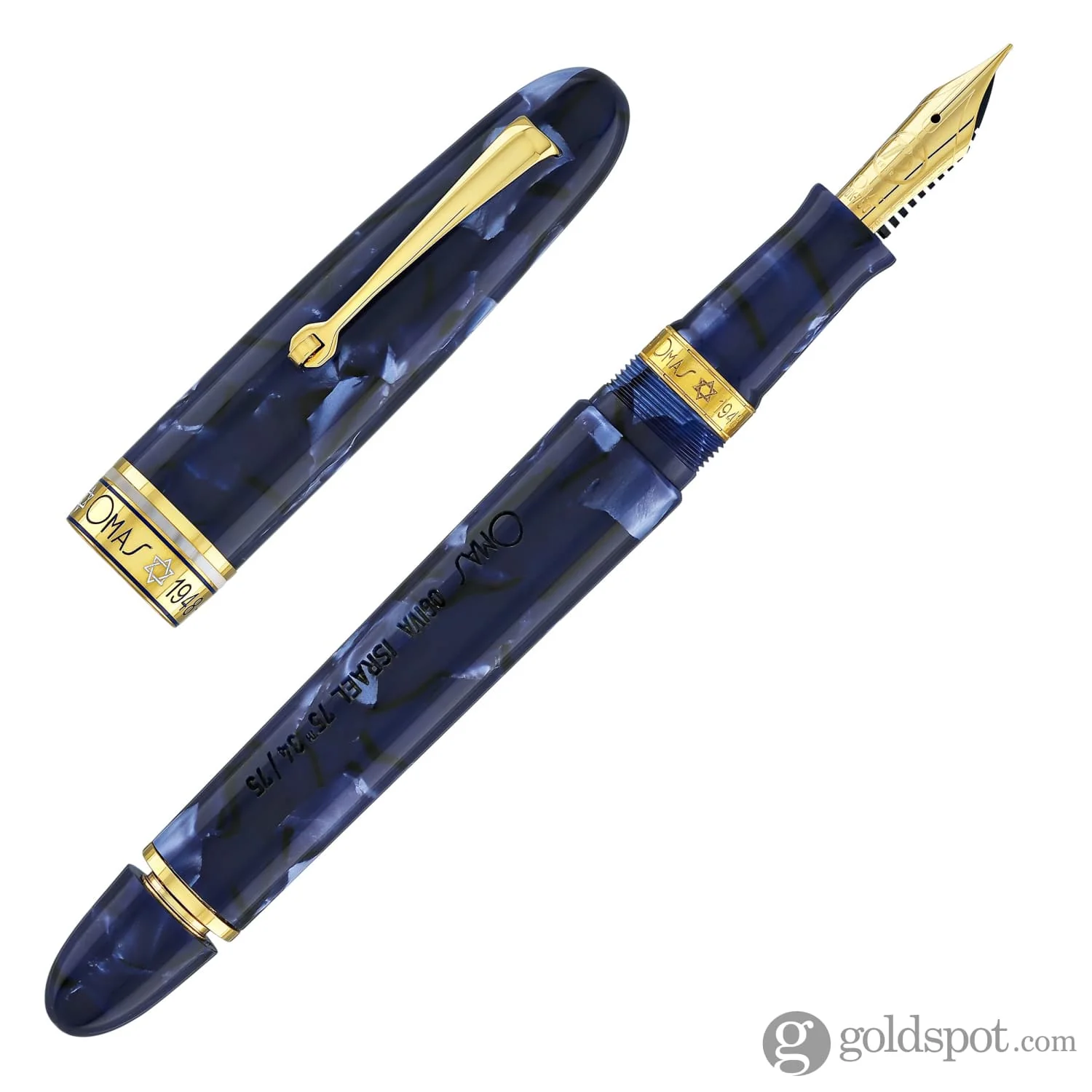 Omas Ogiva Israel 75th Anniversary Fountain Pen - 18kt Gold Nib - Image 7