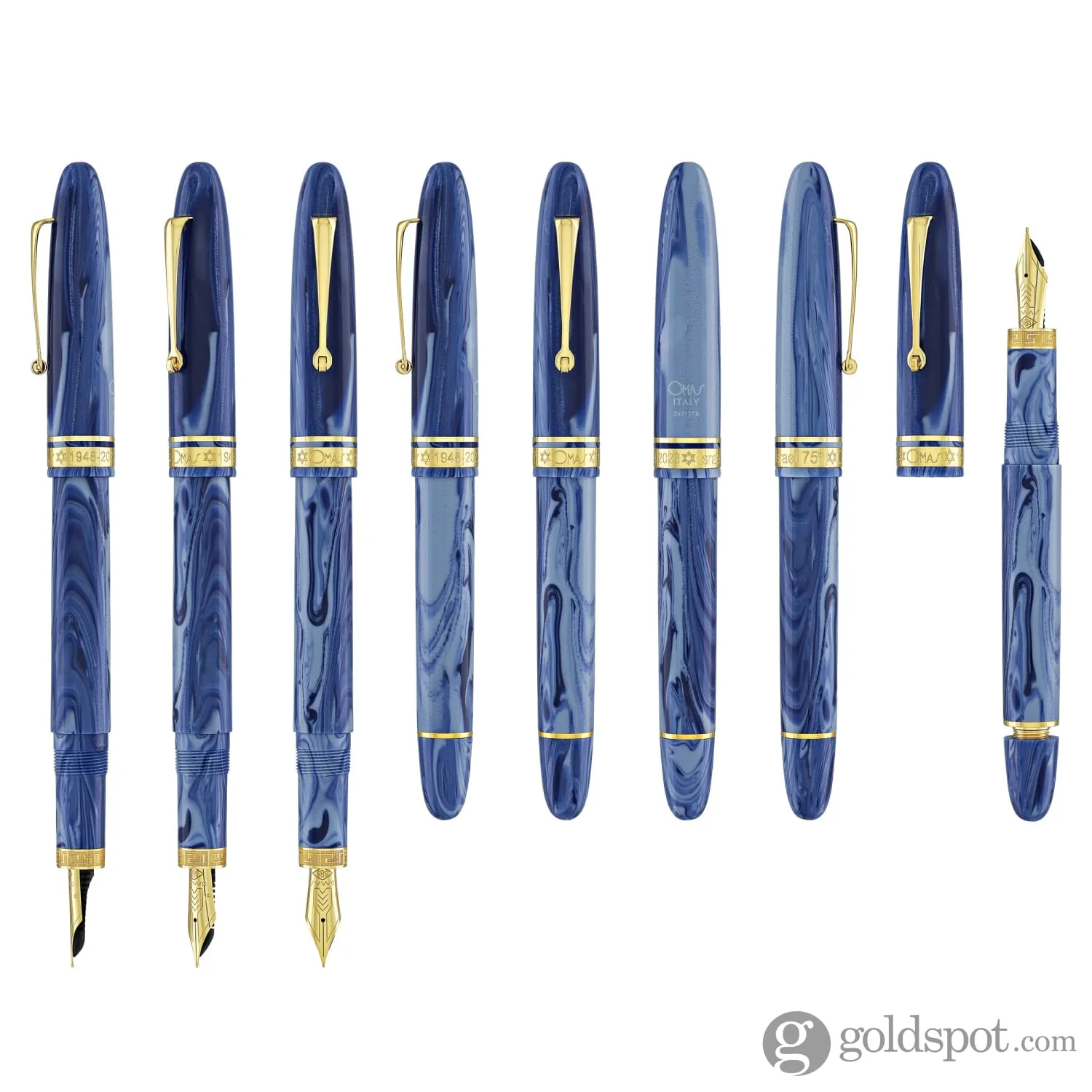 Omas Ogiva Israel Limited Edition Fountain Pen with Gold Trim - Image 8