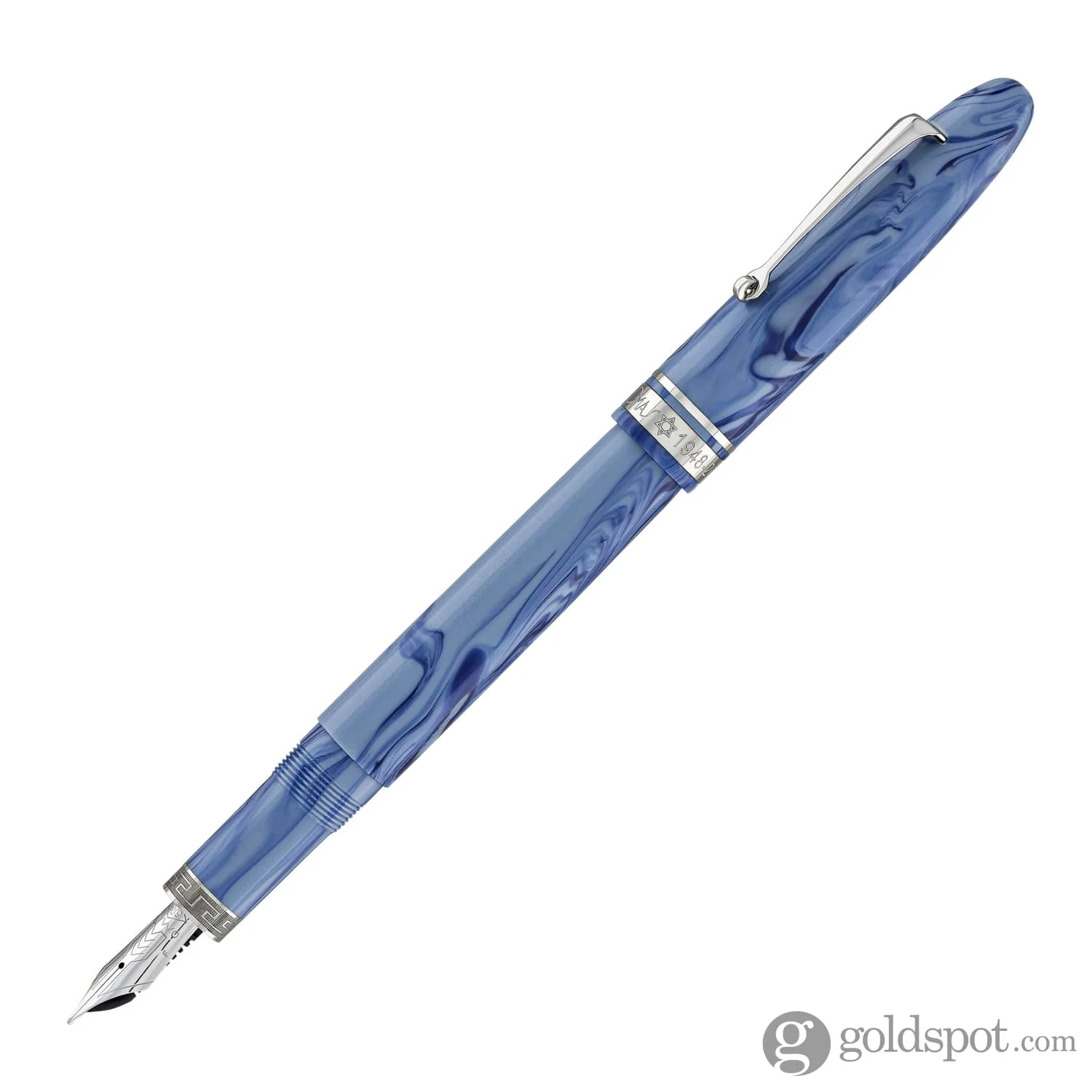 Omas Ogiva Israel Limited Edition Fountain Pen with Silver Trim - Image 2