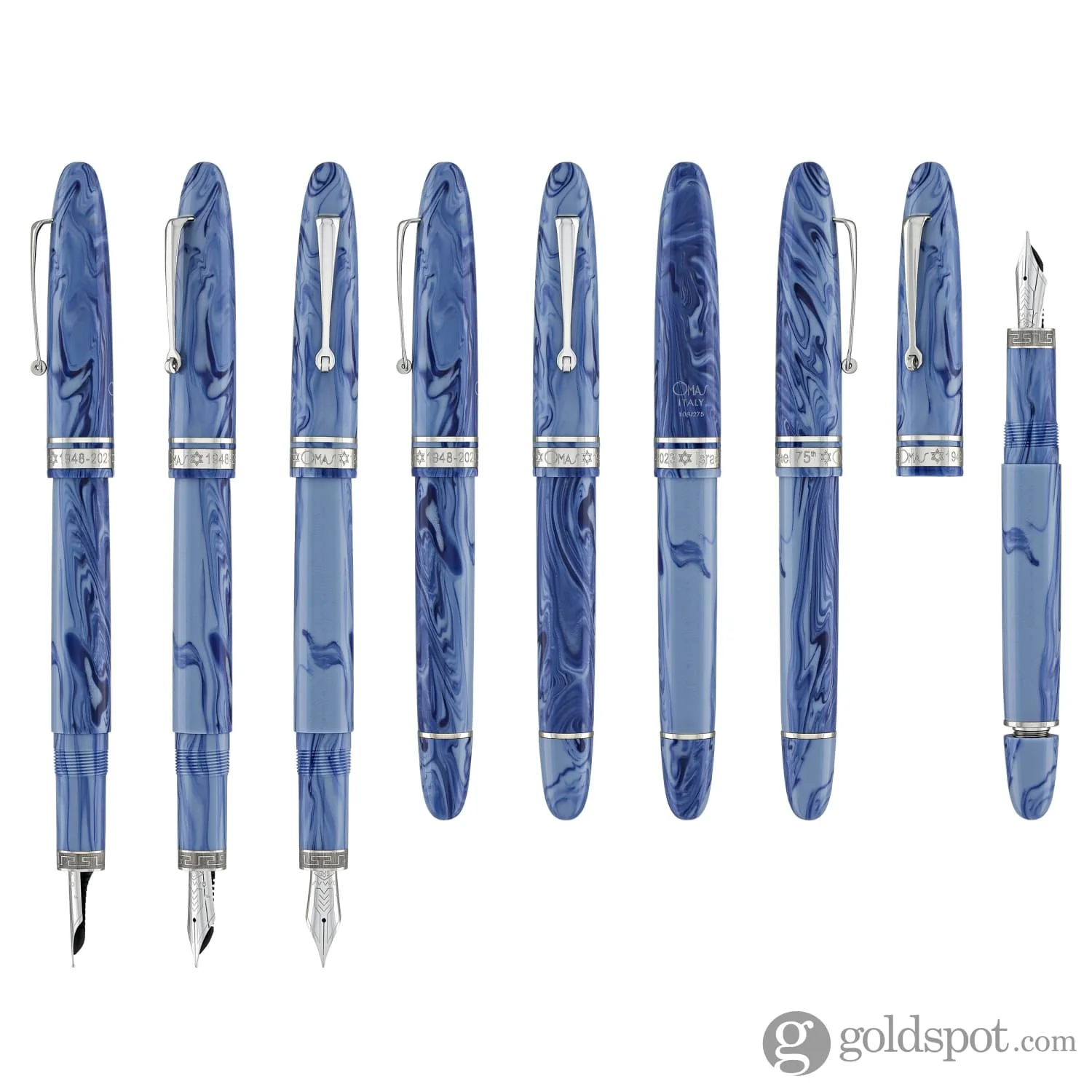 Omas Ogiva Israel Limited Edition Fountain Pen with Silver Trim - Image 8