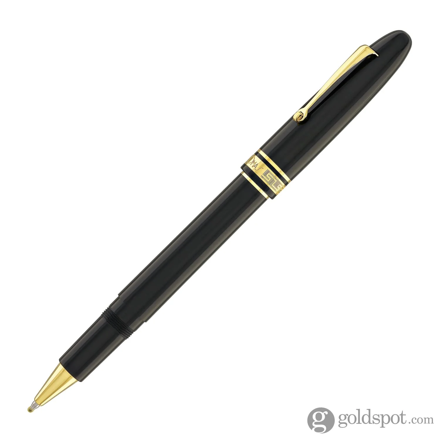 Omas Ogiva Rollerball Pen in Nera with Gold Trim - Image 4