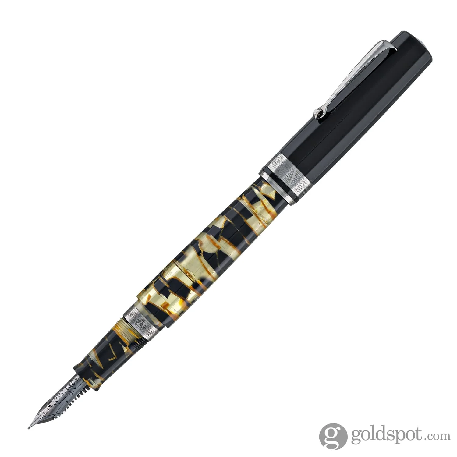 Omas Paragon Fountain Pen in Black Lucens with Black Trim - Image 2