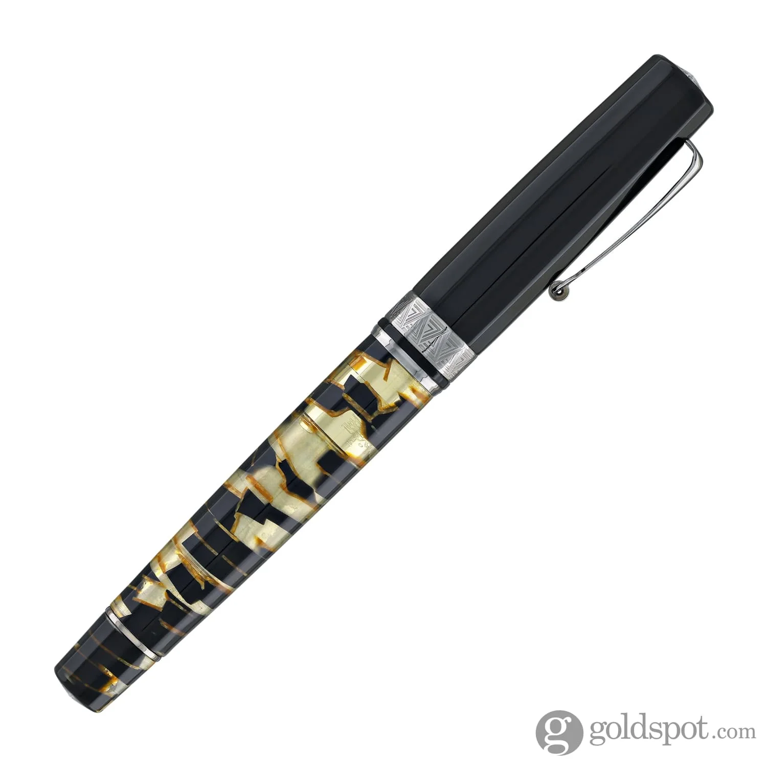 Omas Paragon Fountain Pen in Black Lucens with Black Trim - Image 6