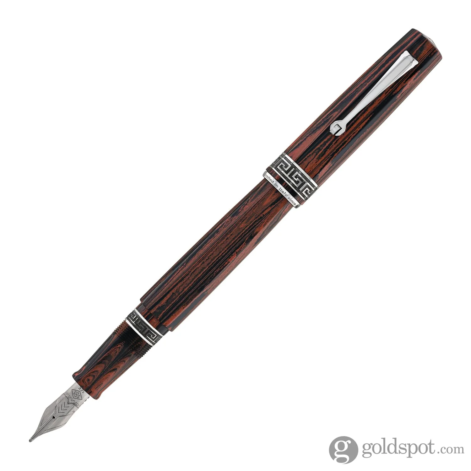 Omas Paragon Calligrafia in Red Ebonite with Ruthenium Trim - Image 2