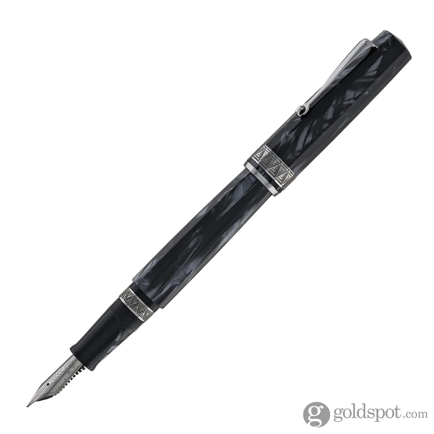 Omas Paragon Fountain Pen in Grigio Perla with Ruthenium Trim - Image 3