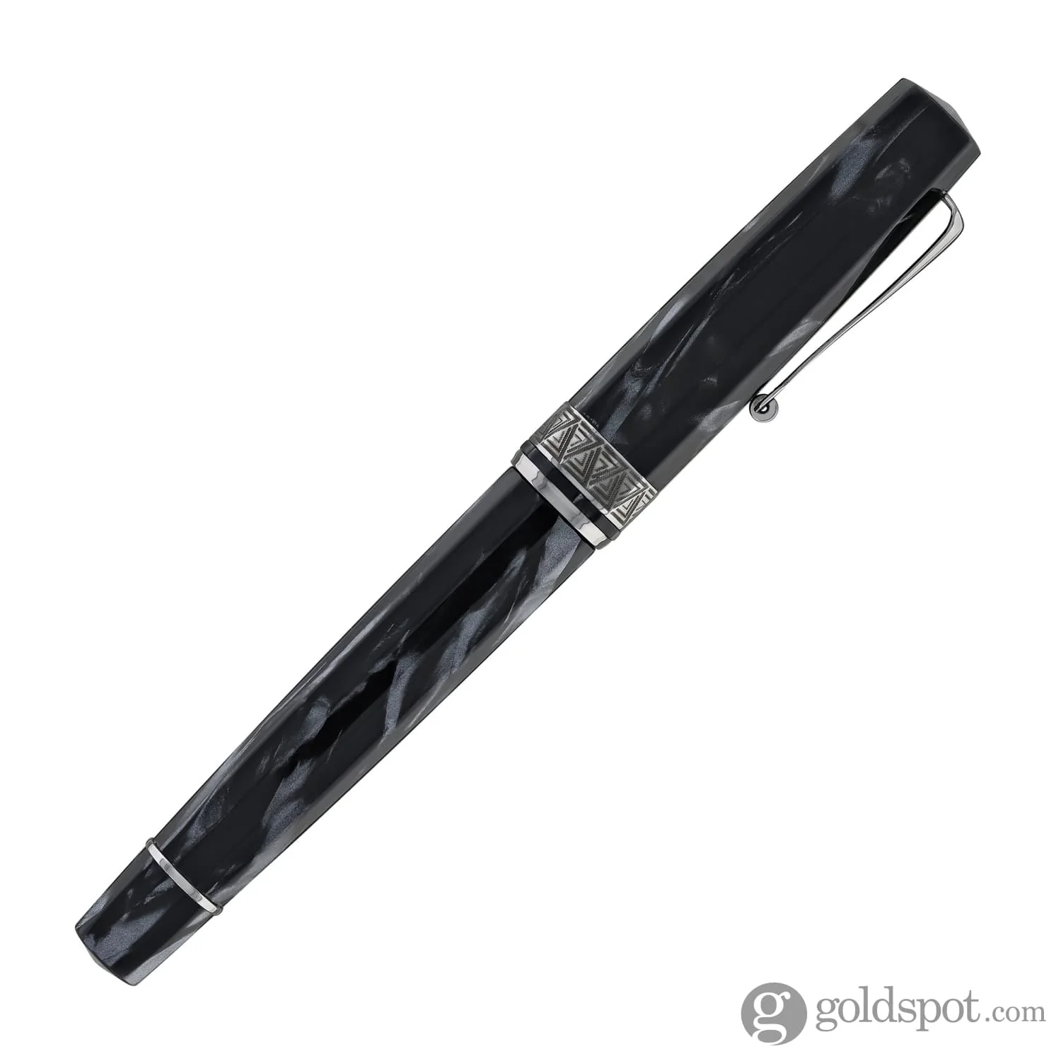 Omas Paragon Fountain Pen in Grigio Perla with Ruthenium Trim - Image 7