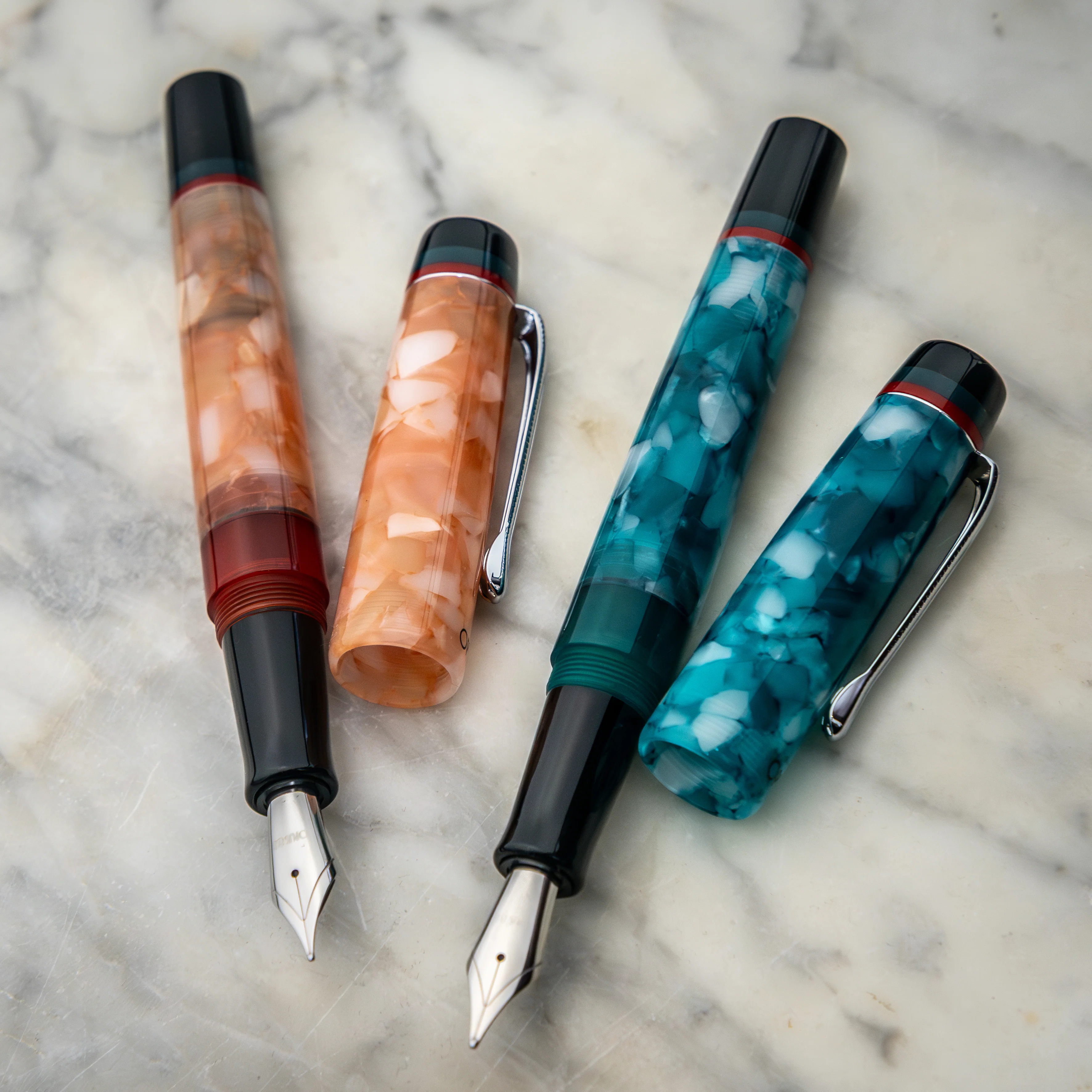 Opus 88 Minty Fountain Pen in Orange - Image 5
