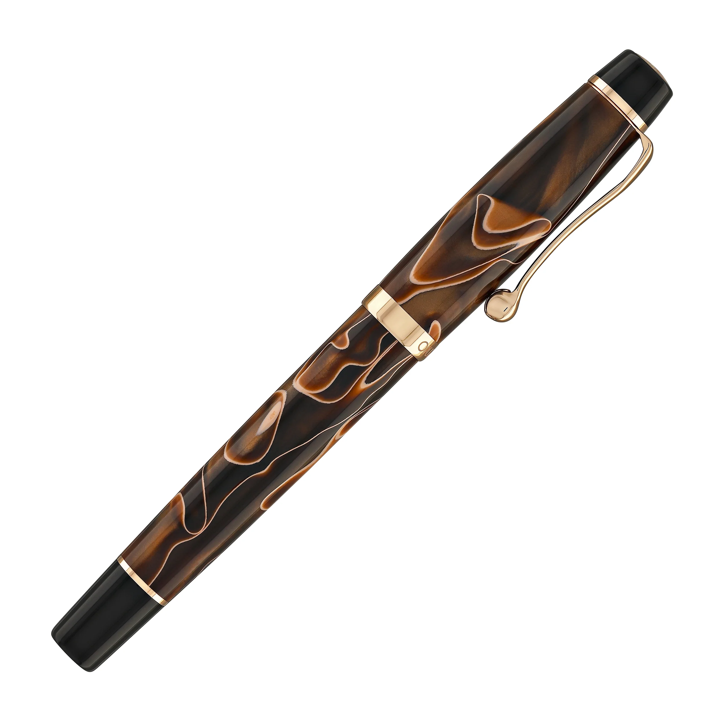 Opus 88 Harmony Fountain Pen in Brown with Rose Gold - Image 5