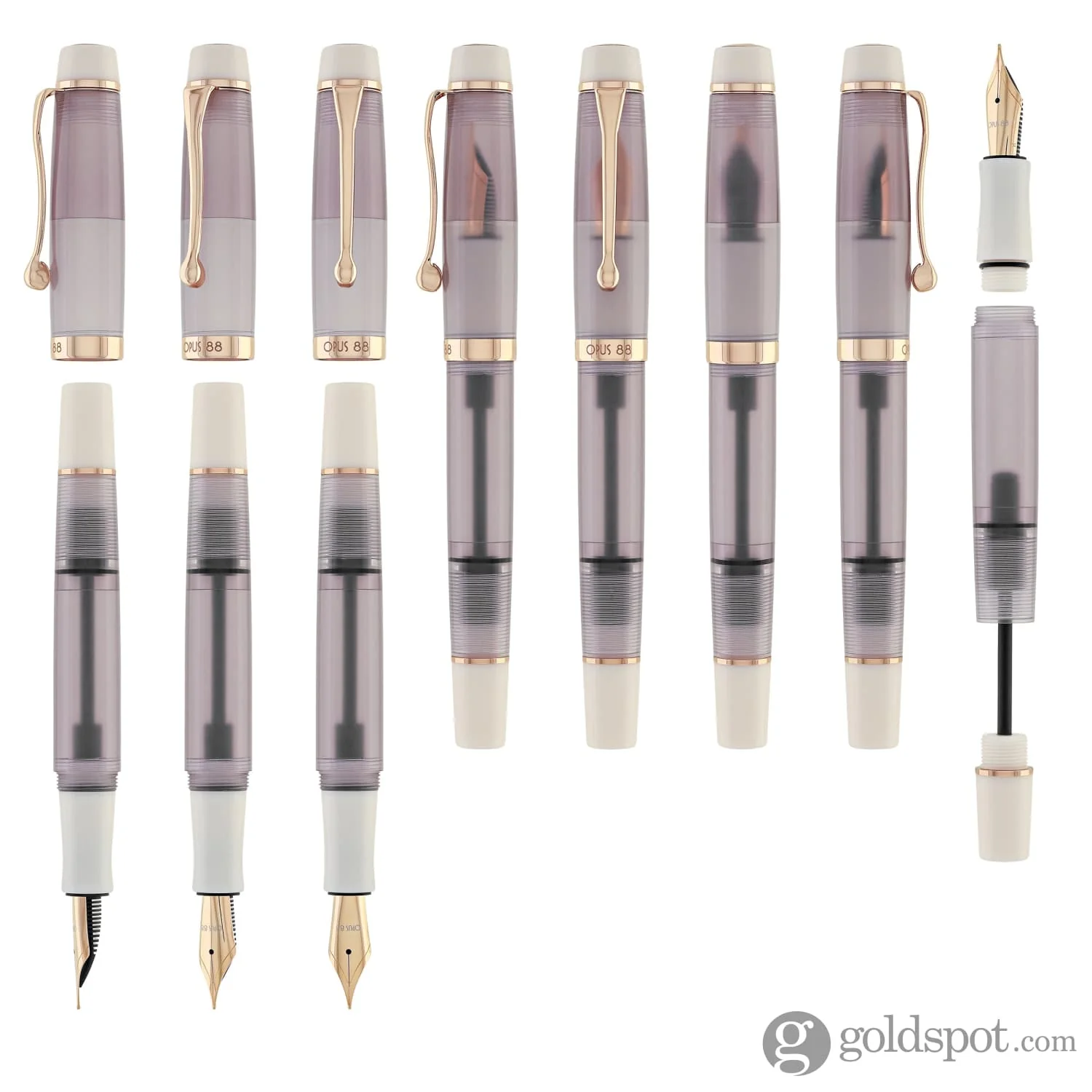 Opus 88 Harmony Fountain Pen in Mocha Mousse with Rose Gold - Image 9