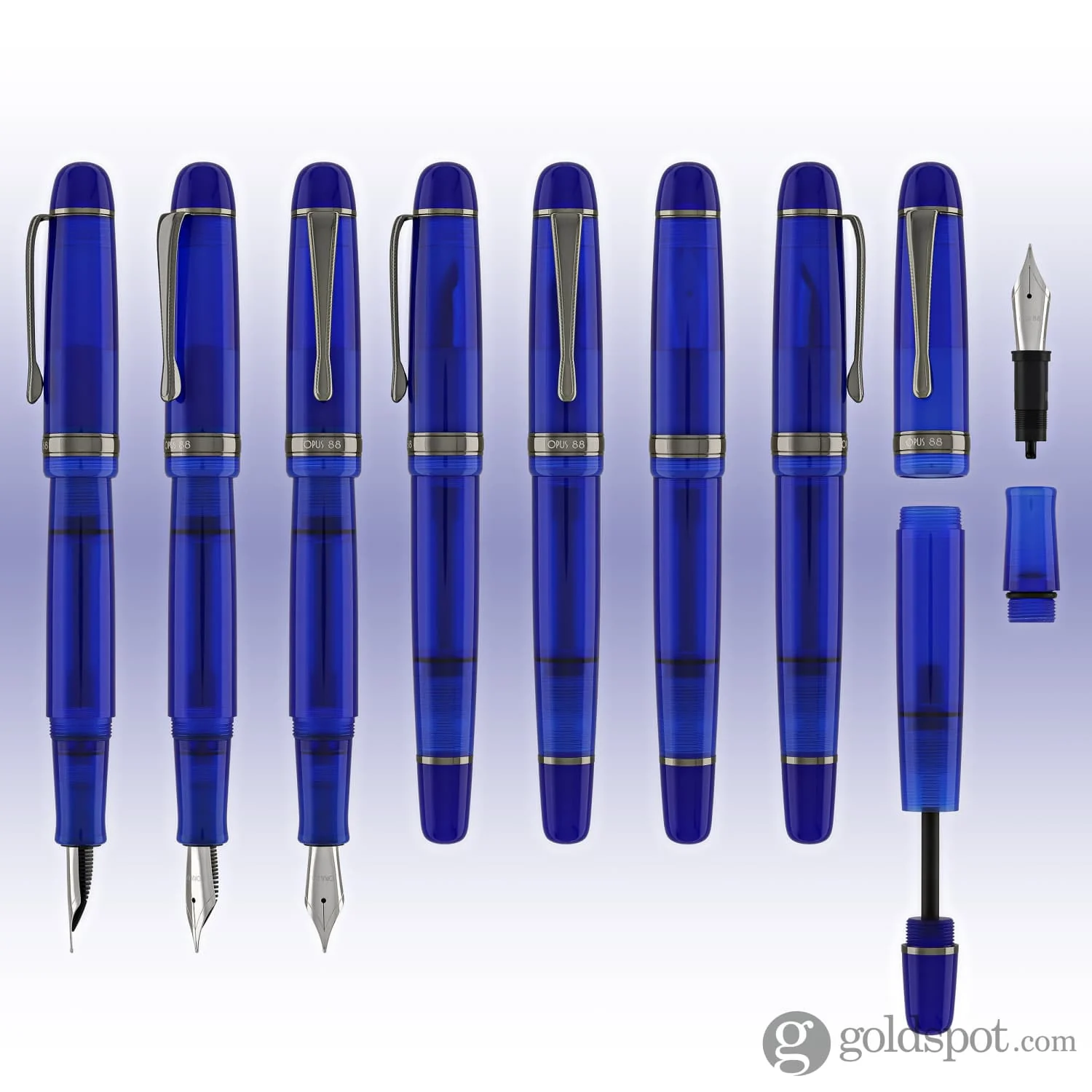 Opus 88 JAZZ Color Fountain Pen in Blue - Image 8