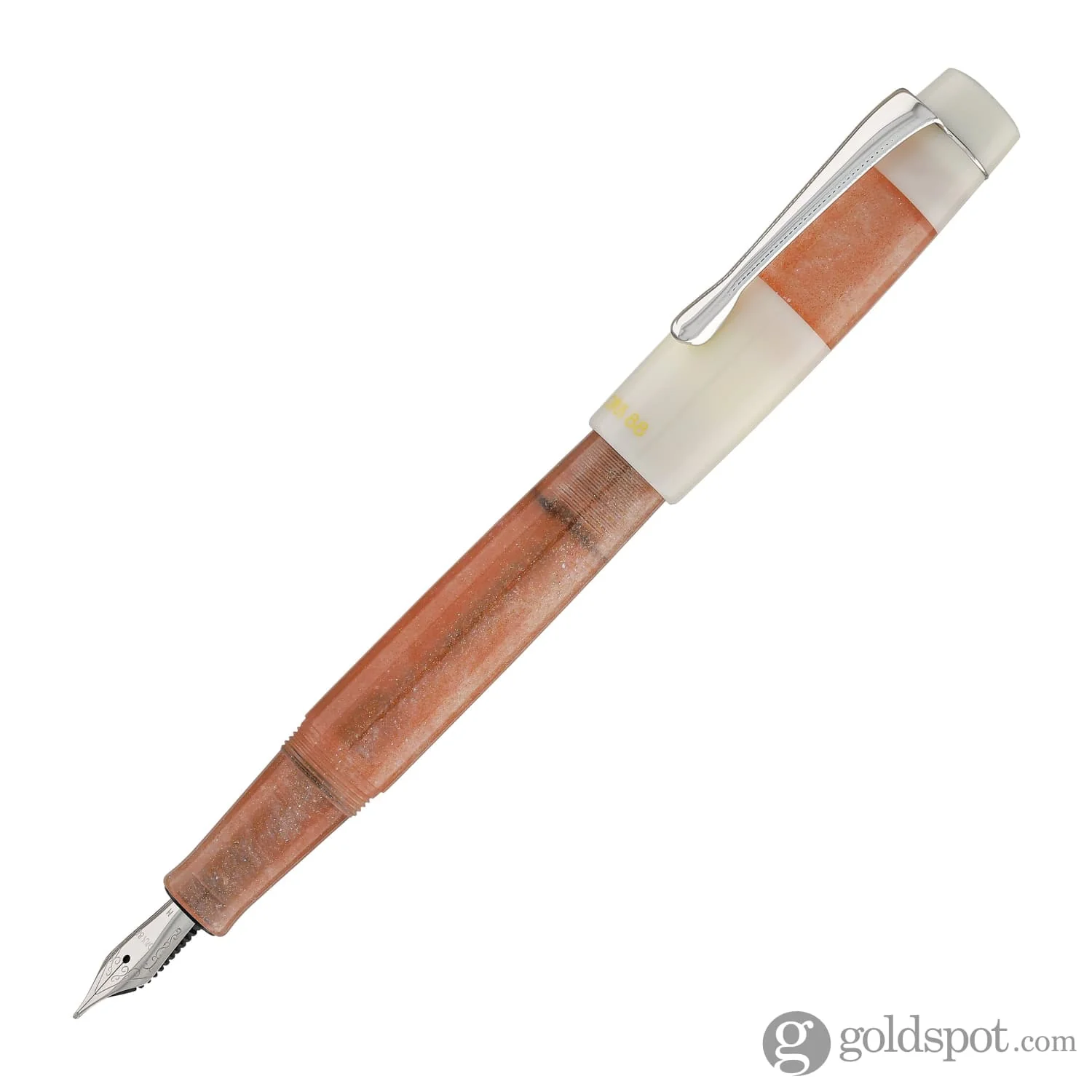 Opus 88 Koloro Fountain Pen in White and Pink - Image 2