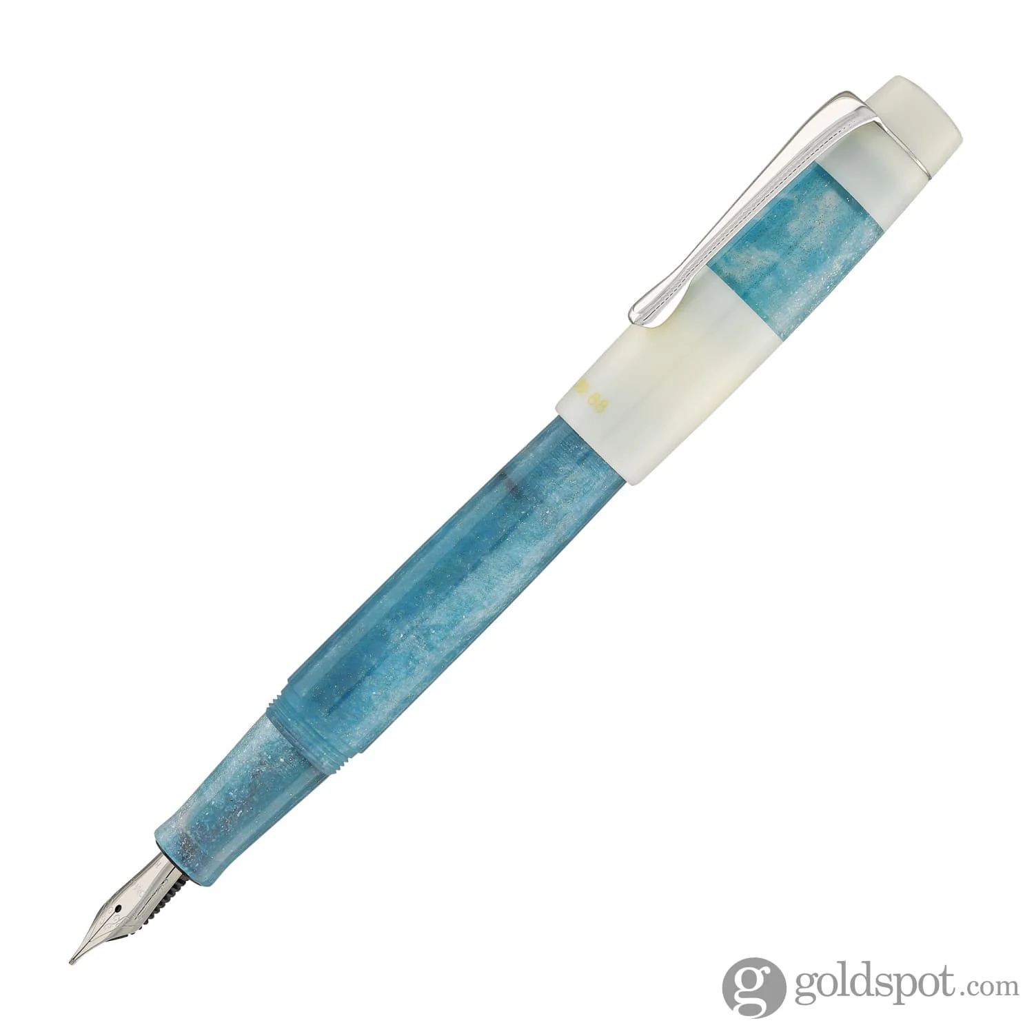 Opus 88 Koloro Fountain Pen in White and Blue - Image 2