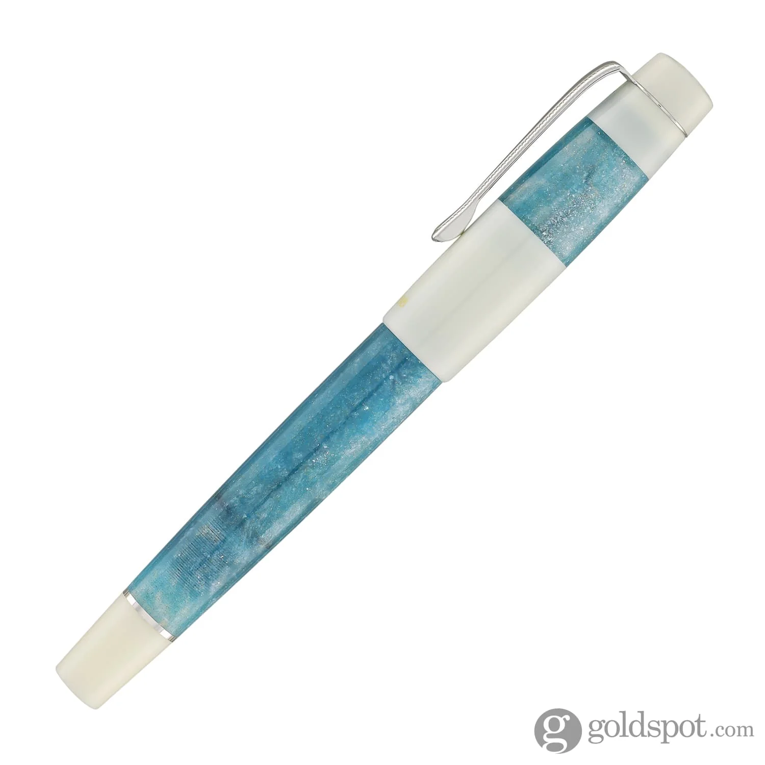 Opus 88 Koloro Fountain Pen in White and Blue - Image 5