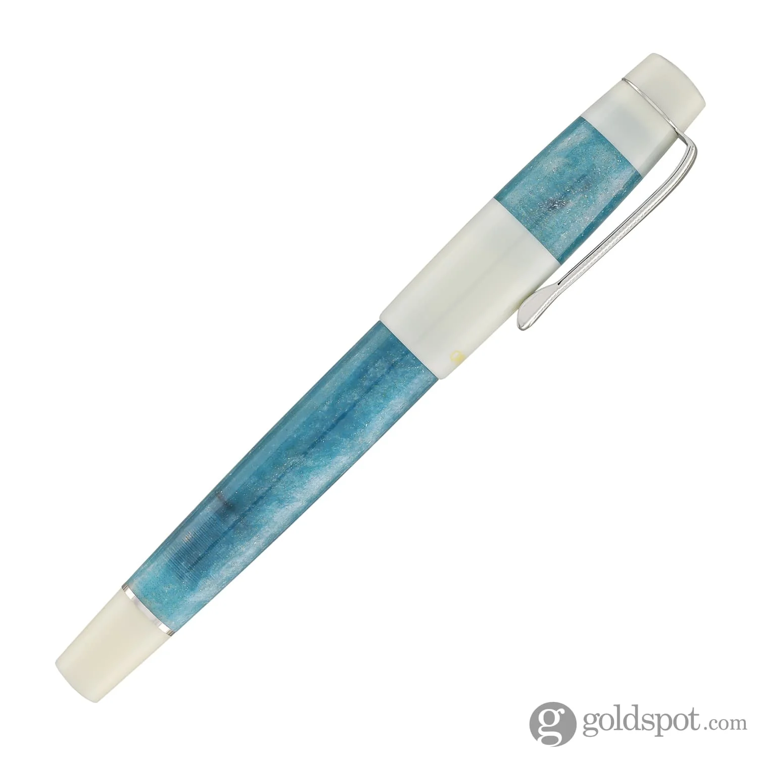 Opus 88 Koloro Fountain Pen in White and Blue - Image 6