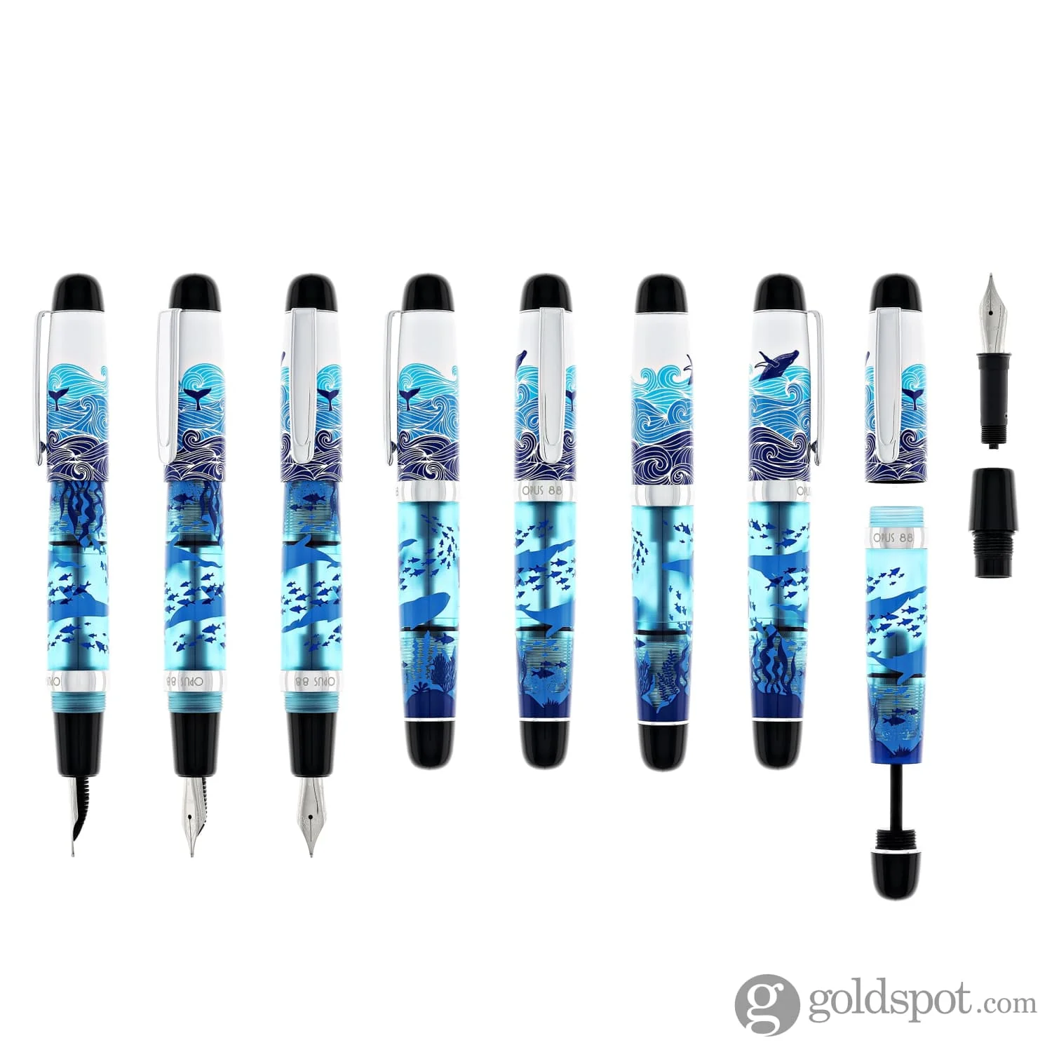 Opus 88 Mini Fountain Pen in Baby Beluga - Image 8