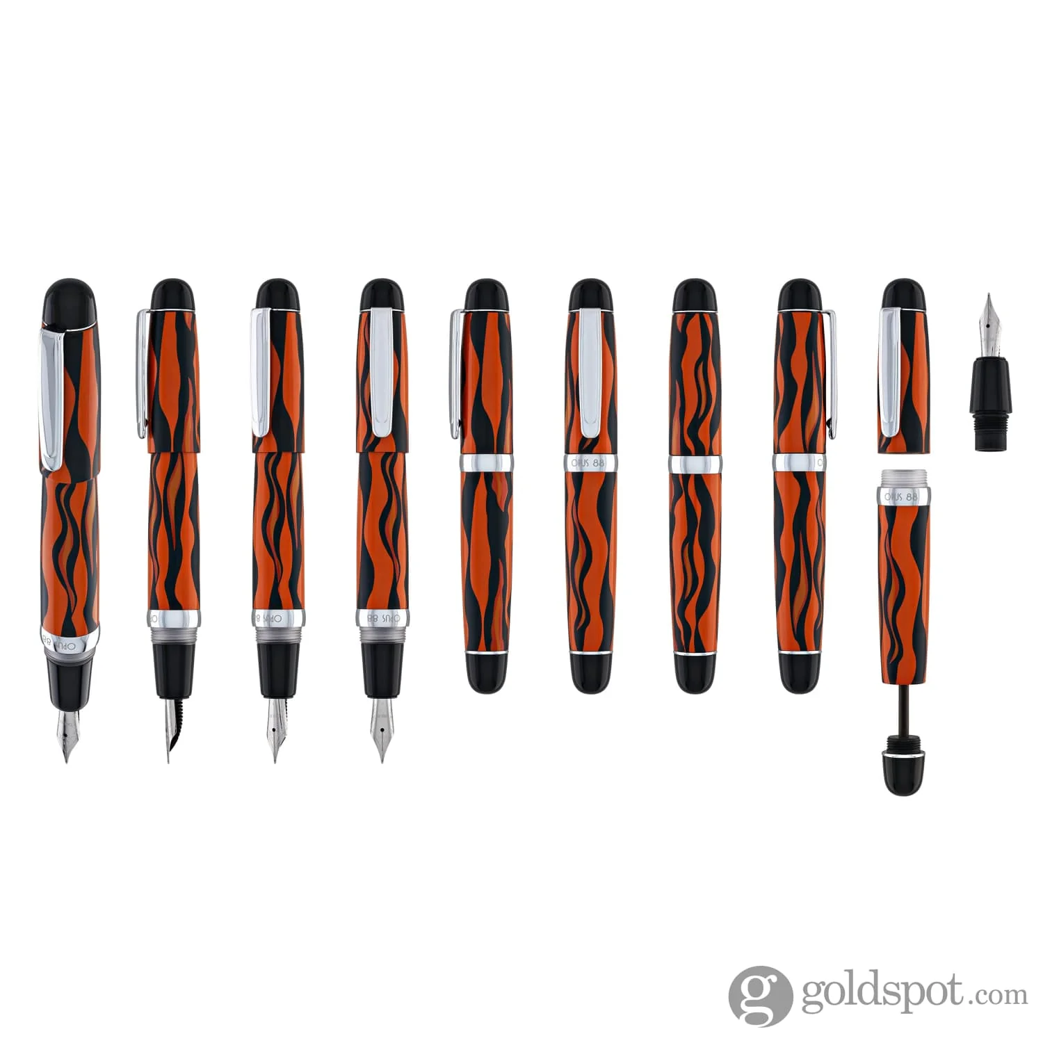 Opus 88 Mini Fountain Pen in Bengal Tiger - Image 9
