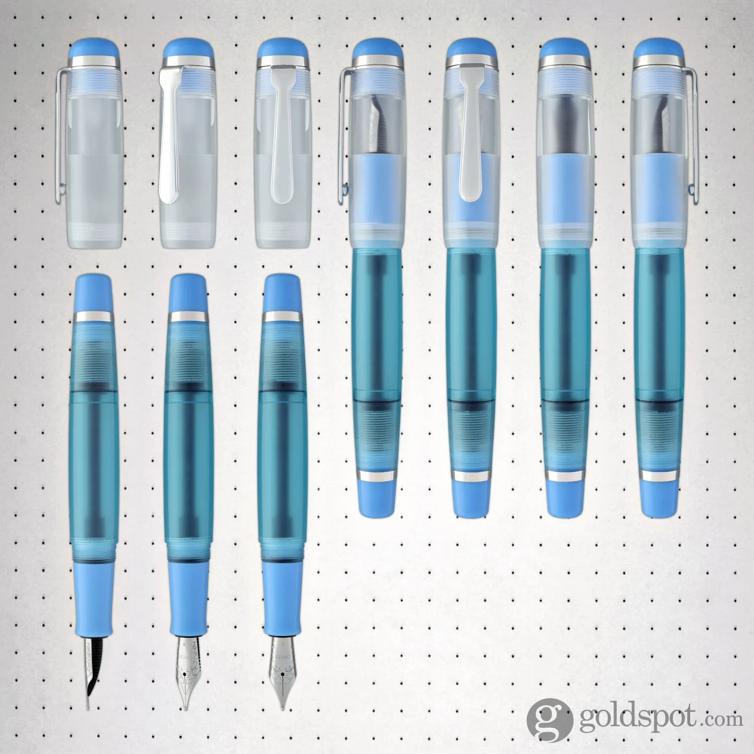 Opus 88 OMAR Fountain Pen in Baby Blue - Image 7