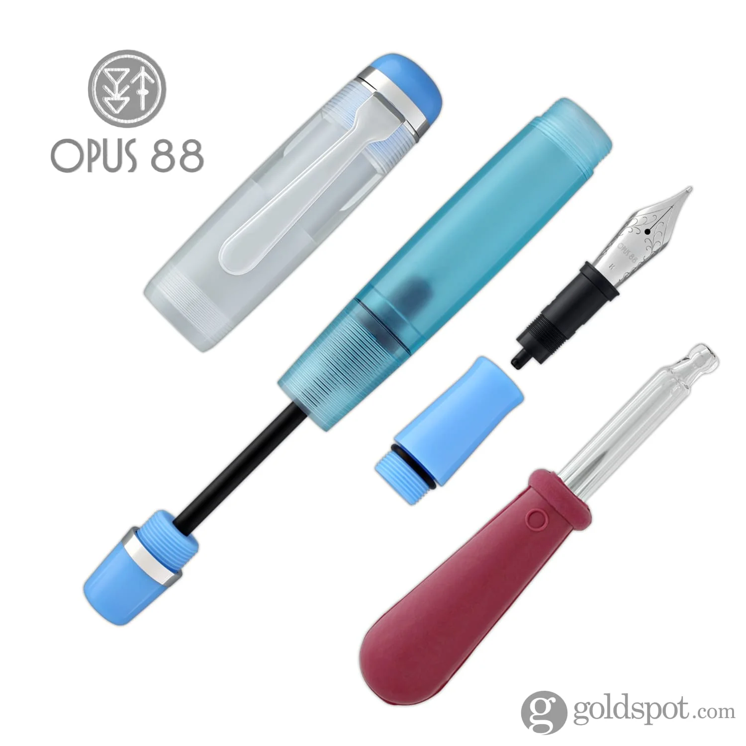 Opus 88 OMAR Fountain Pen in Baby Blue - Image 8
