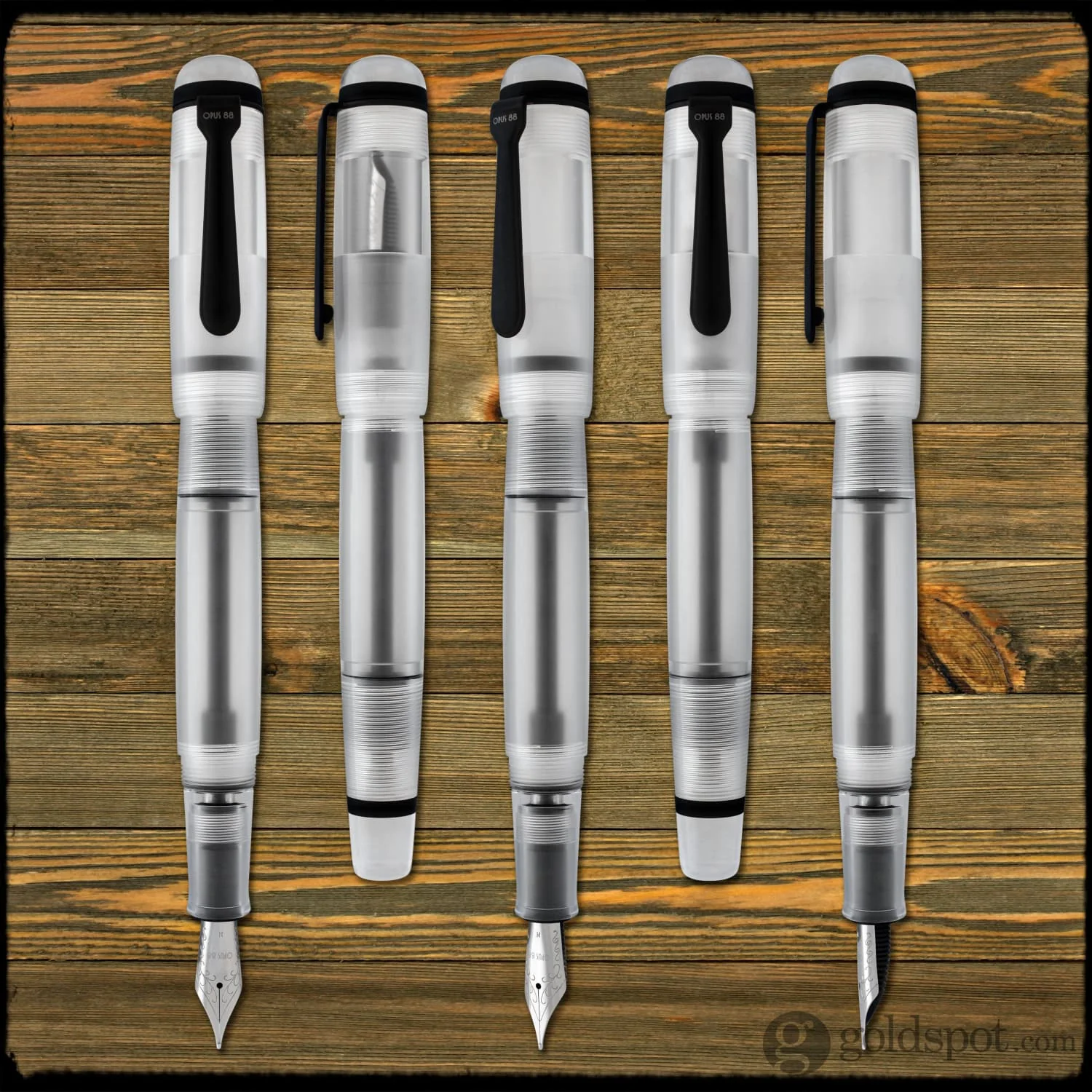 Opus 88 OMAR Fountain Pen in Clear Demonstrator - Image 7