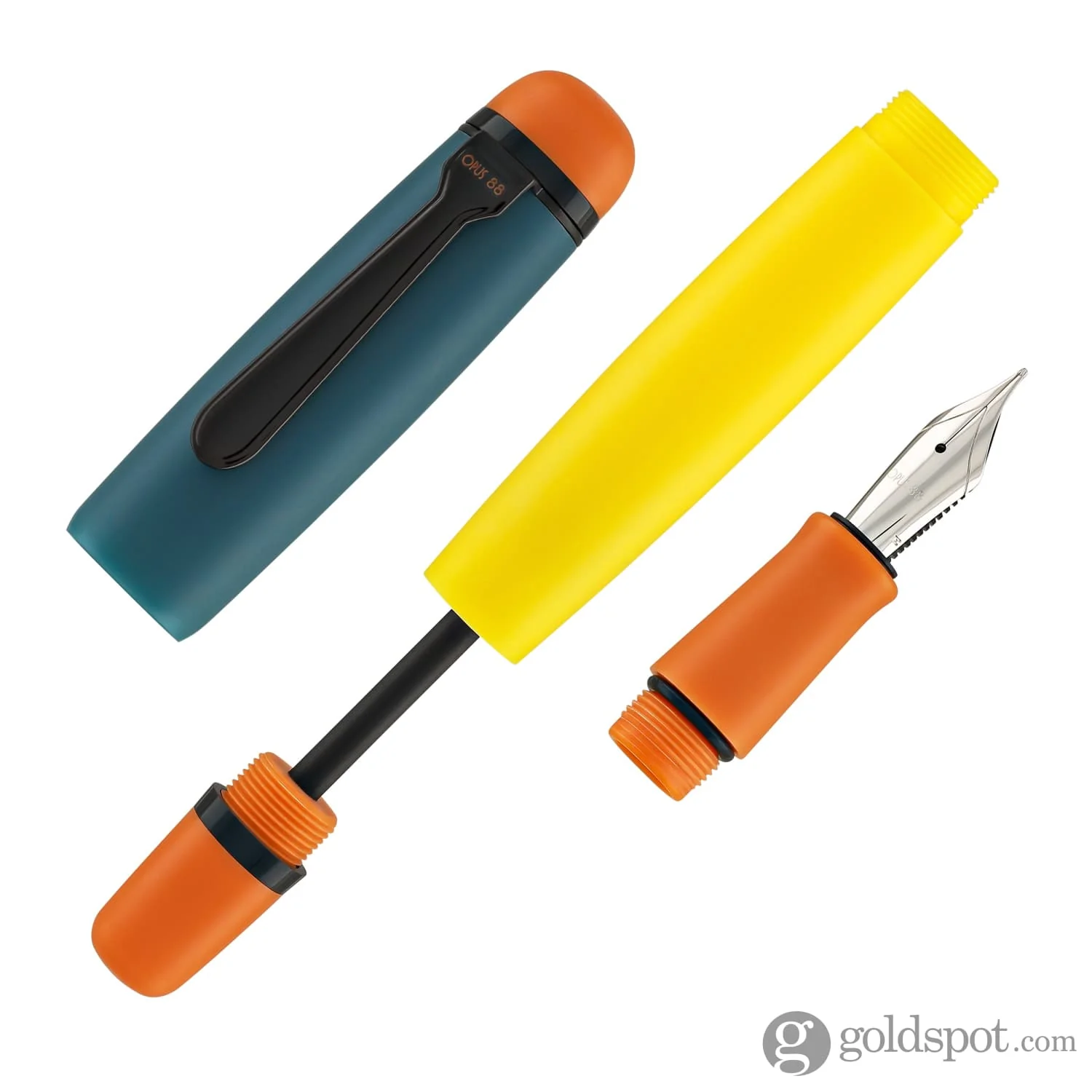Opus 88 OMAR Fountain Pen in Pumpkin - Image 7